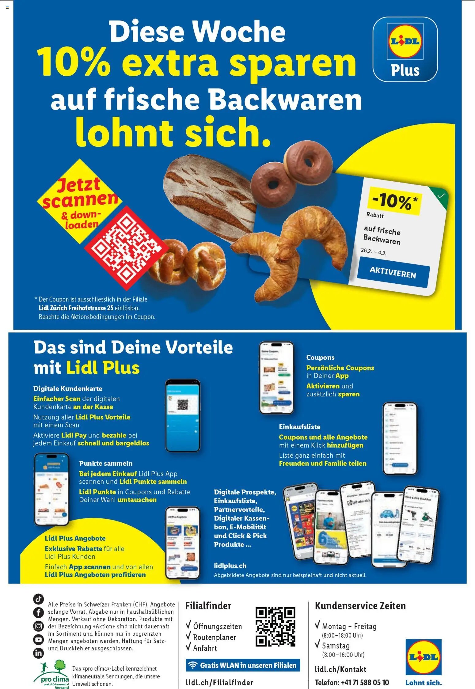 Lidl Aktionen Neueröffnung Zürich (2026-02-26 - 2026-03-04)