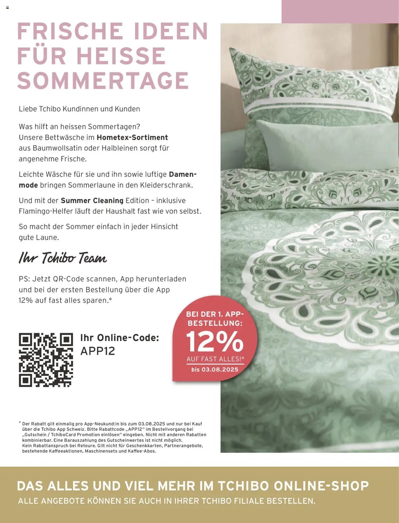 Tchibo Aktionen (2025-08-01 - 2025-08-31)