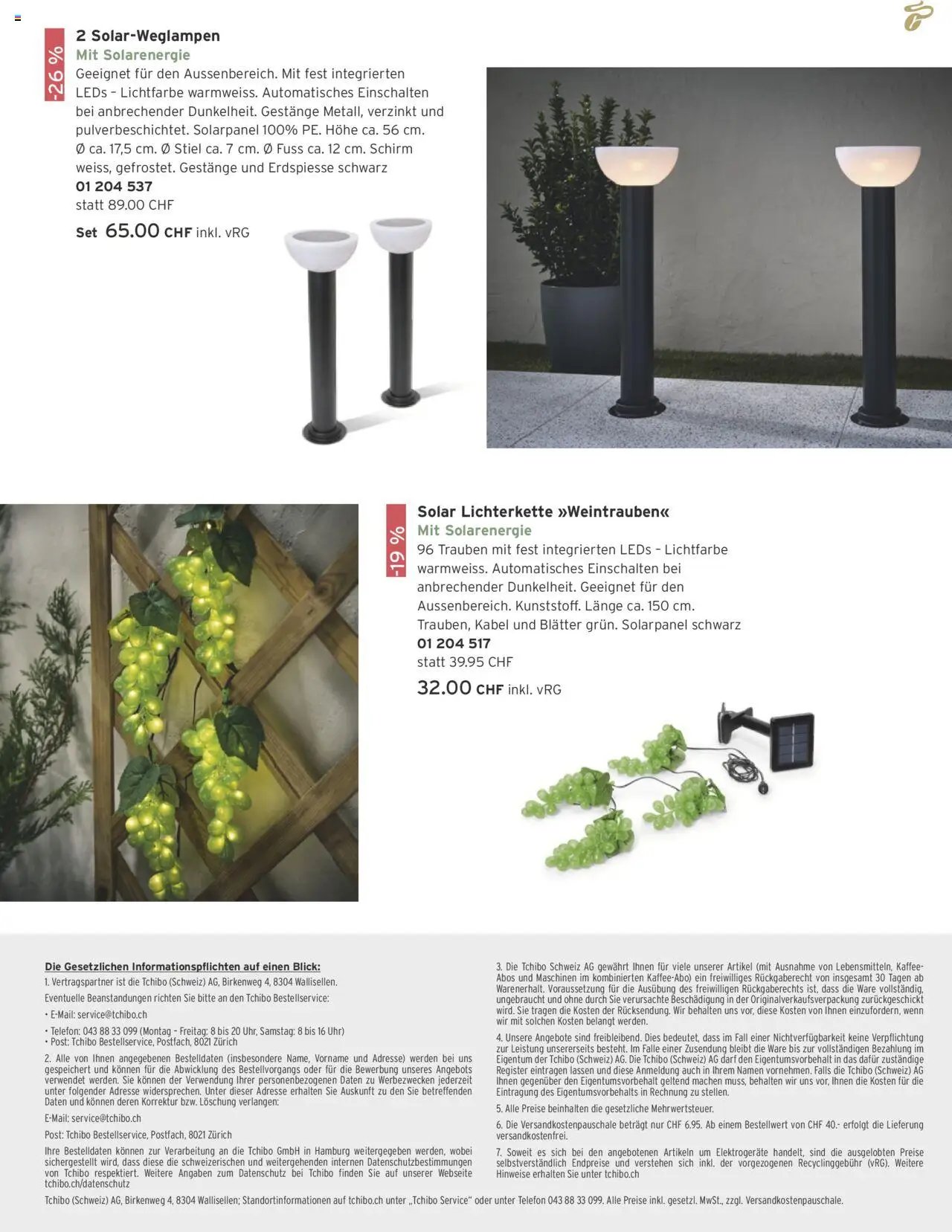 Tchibo Aktionen (2025-08-01 - 2025-08-31)