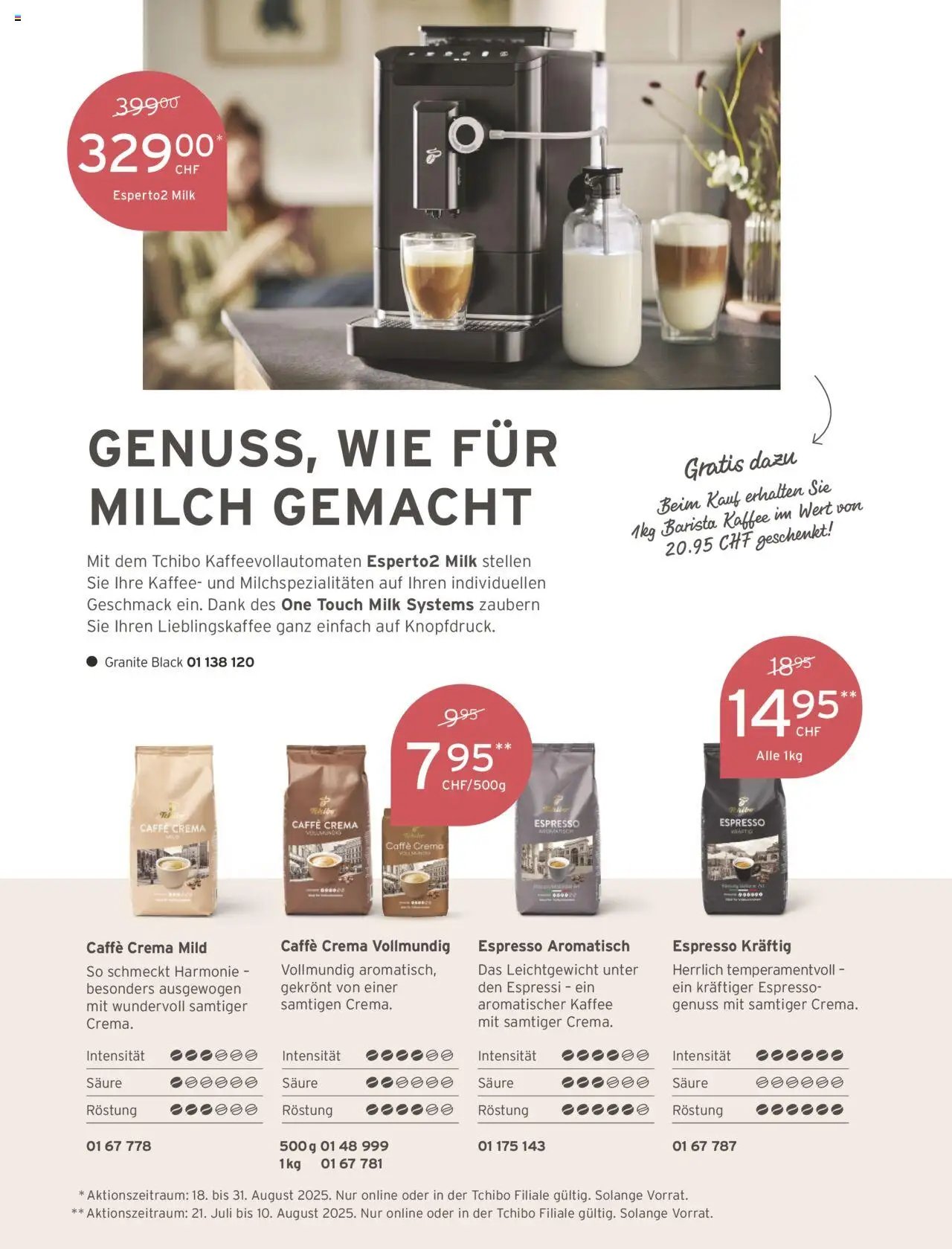 Tchibo Aktionen (2025-08-01 - 2025-08-31)