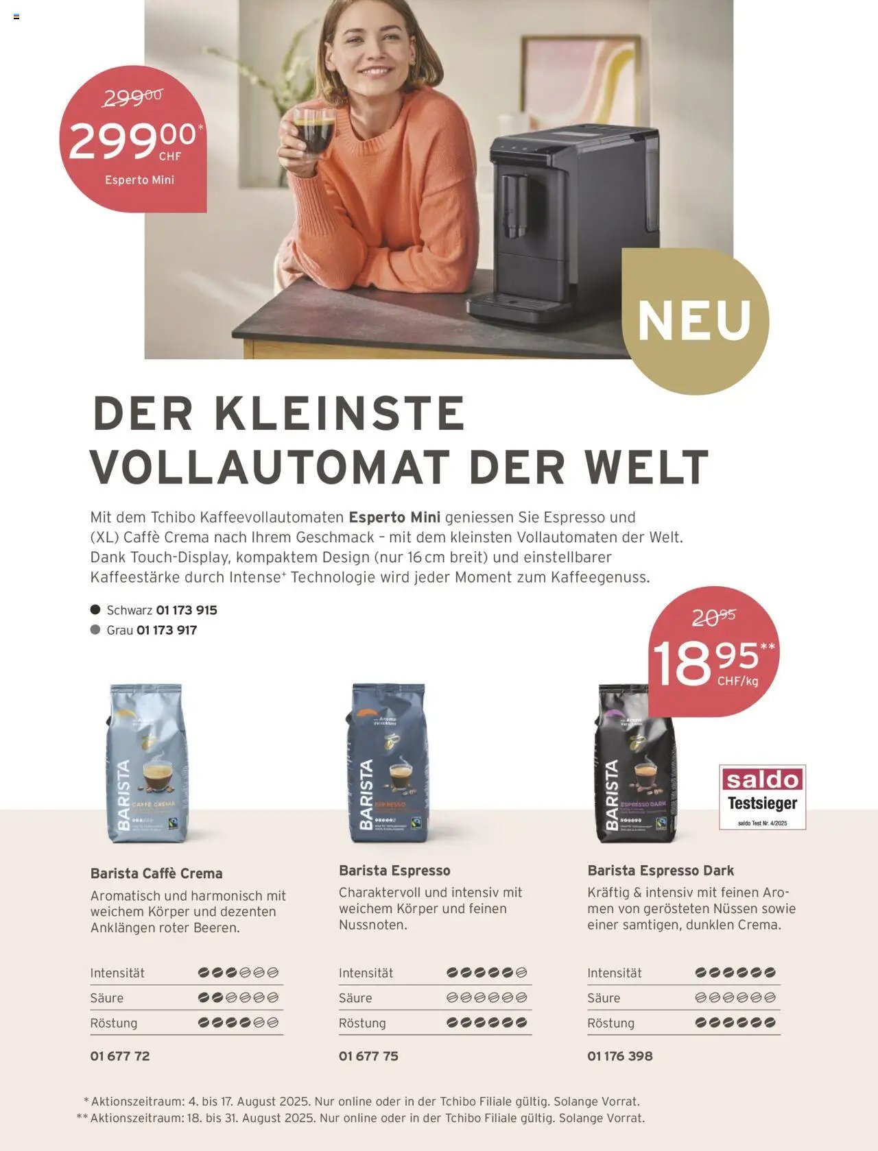 Tchibo Aktionen (2025-08-01 - 2025-08-31)