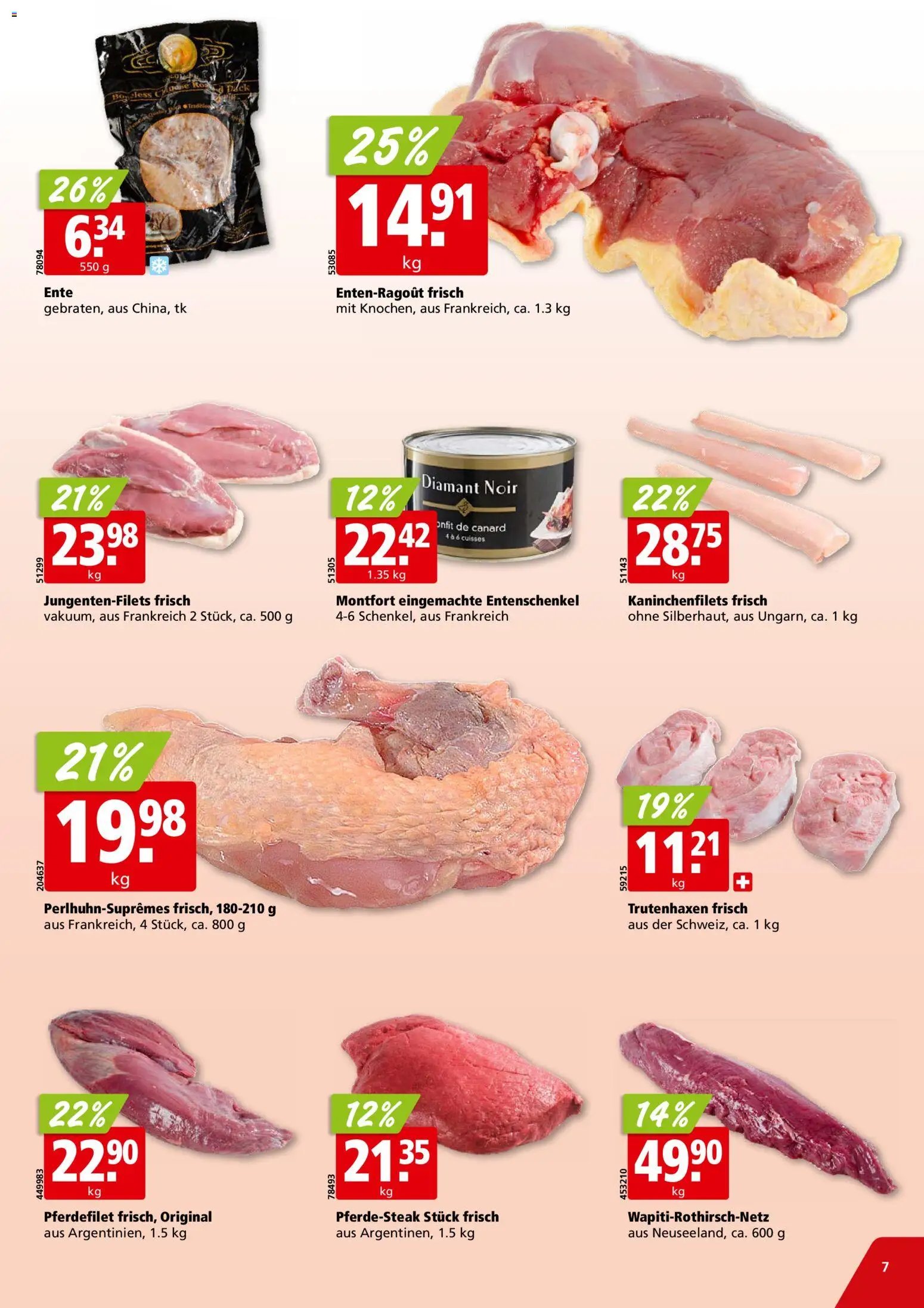 Aligro aktionen Chavannes, Matran, Genf, Sitten