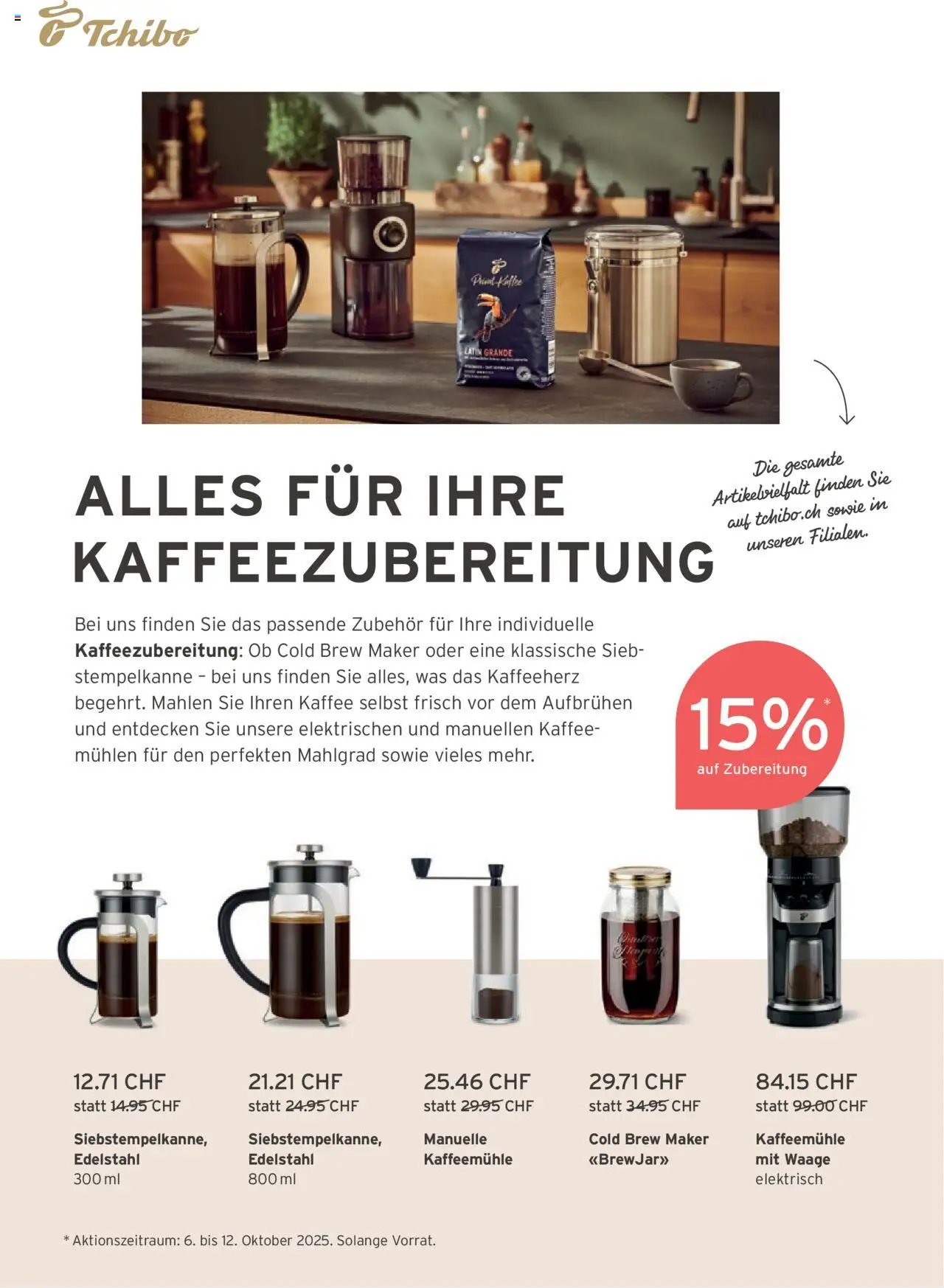 Tchibo Aktionen (2025-10-01 - 2025-10-12)