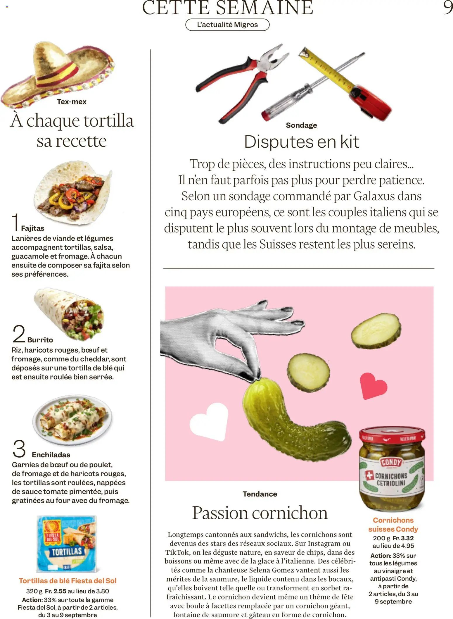 Migros aktionen Magazine FR