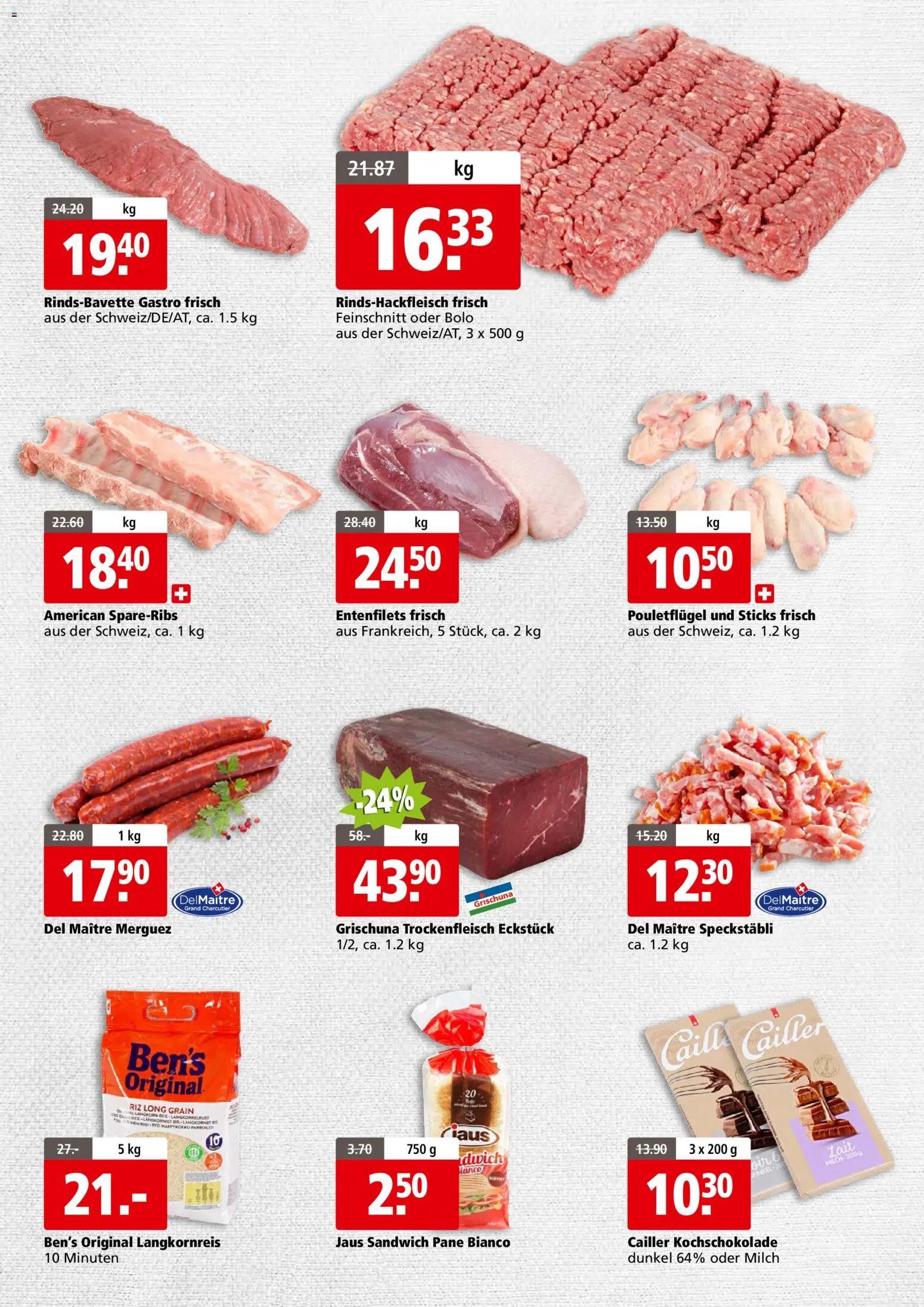 Aligro aktionen Business Chavannes, Matran, Genf, Sitten