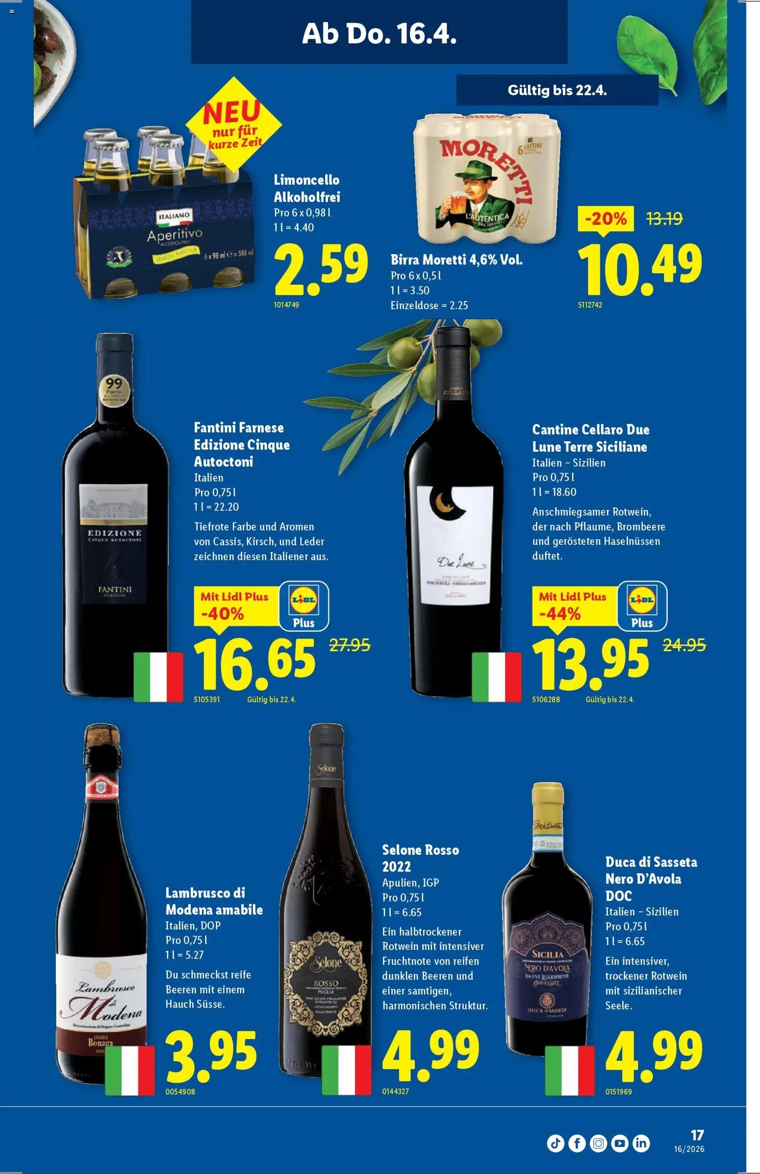 Lidl aktionen (2026-04-16 - 2026-04-22) | 17