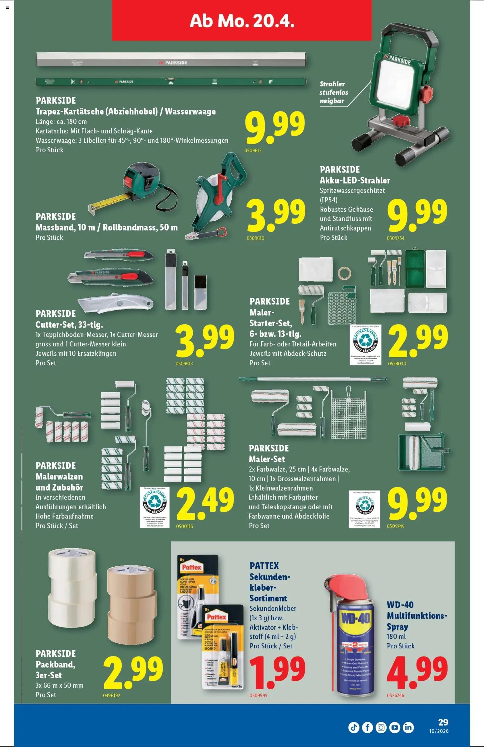 Lidl aktionen (2026-04-16 - 2026-04-22) | 29