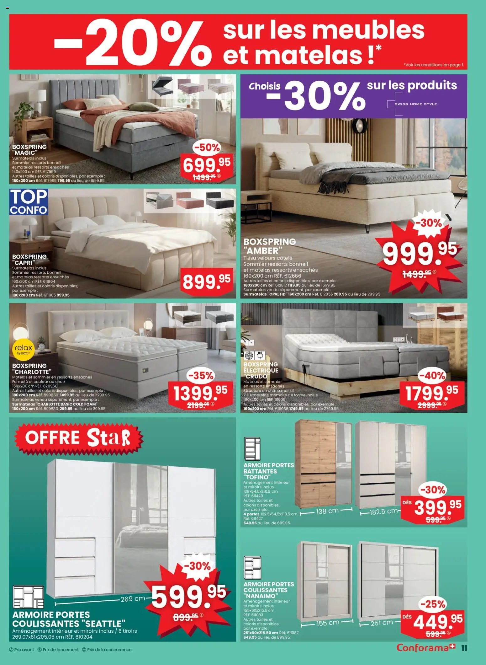 Conforama Aktionen Meubles et Matelas (2026-01-28 - 2026-02-10) | 11