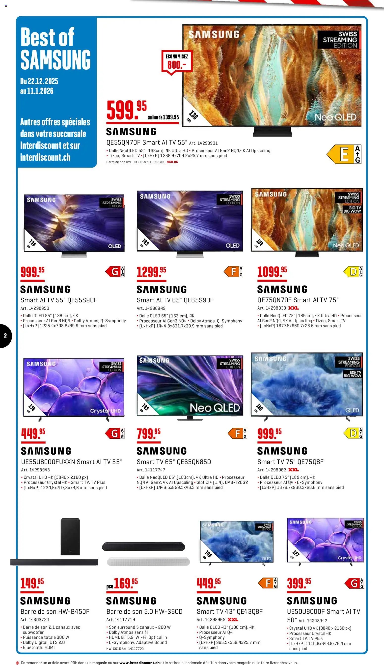 Interdiscount Aktionen FR (2025-12-22 - 2026-01-11)