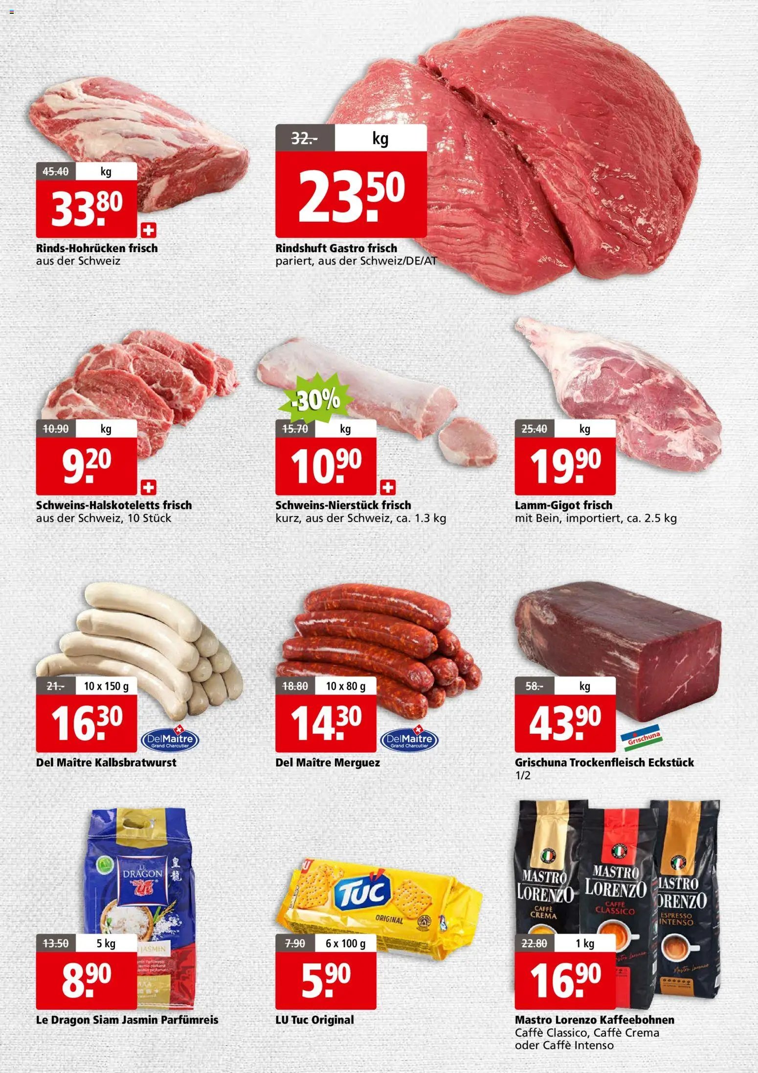 Aligro aktionen Business Chavannes, Matran, Genf, Sitten