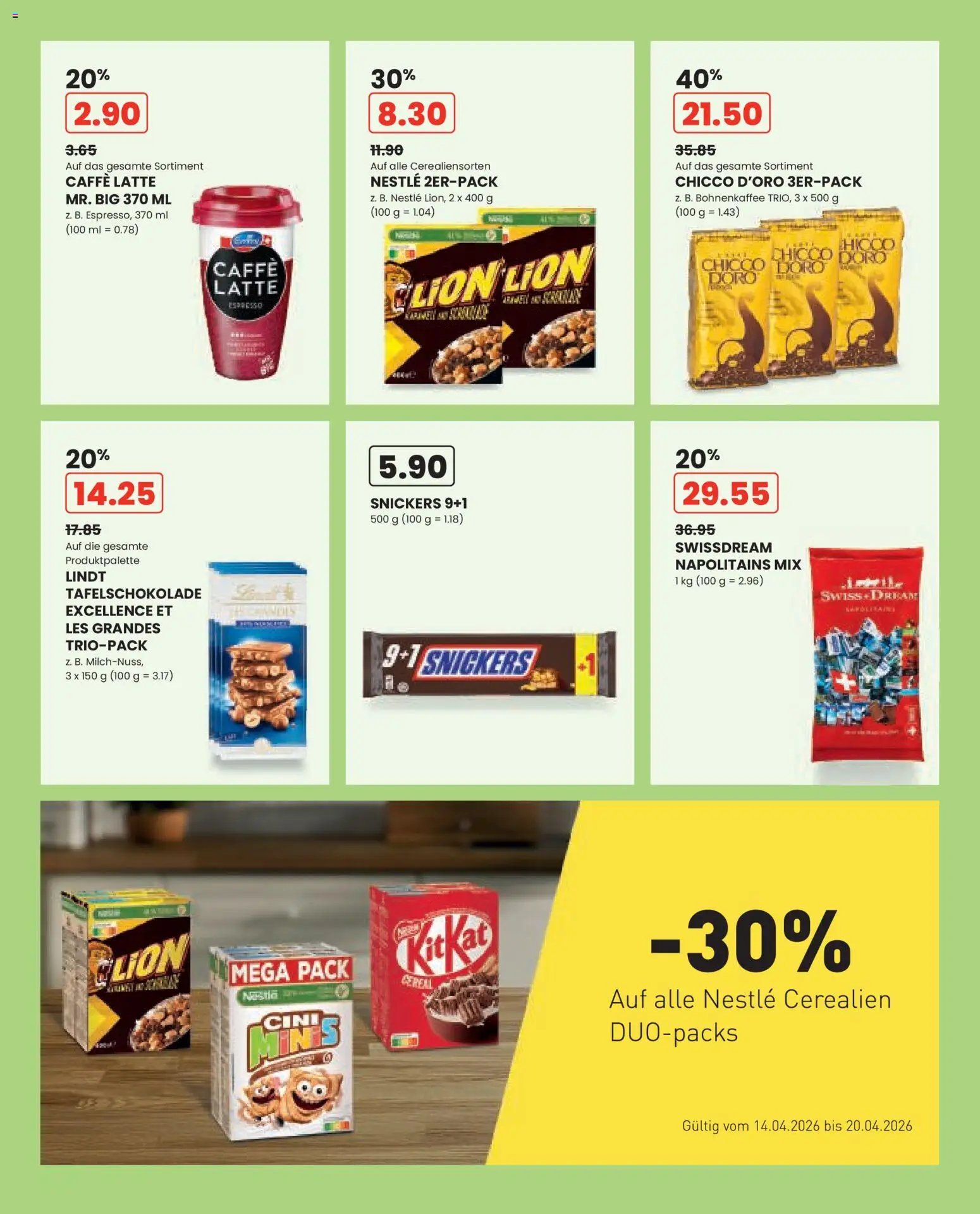 Manor aktionen (2026-04-14 - 2026-04-20)