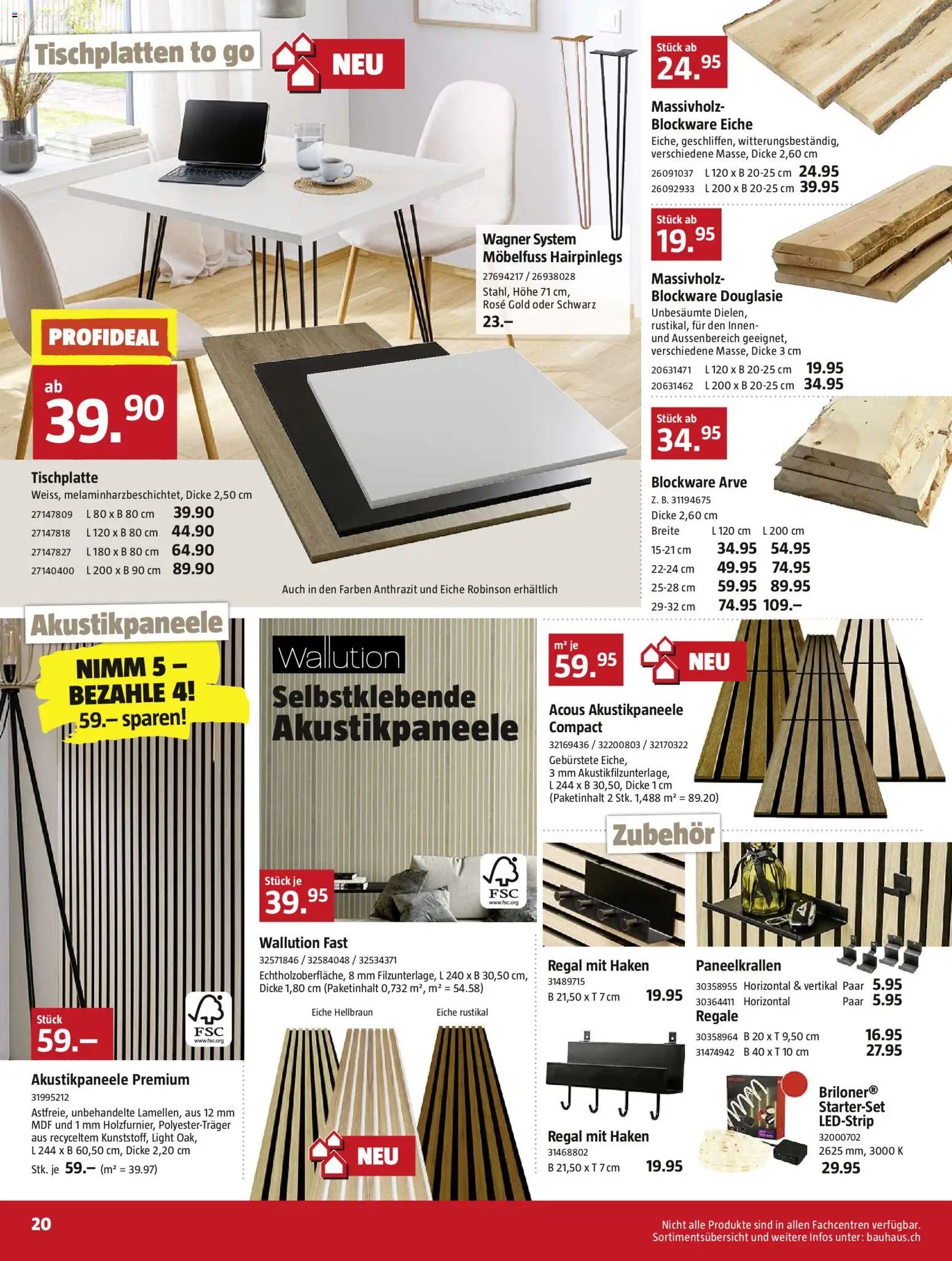 Bauhaus Aktionen (2025-10-27 - 2025-11-30)