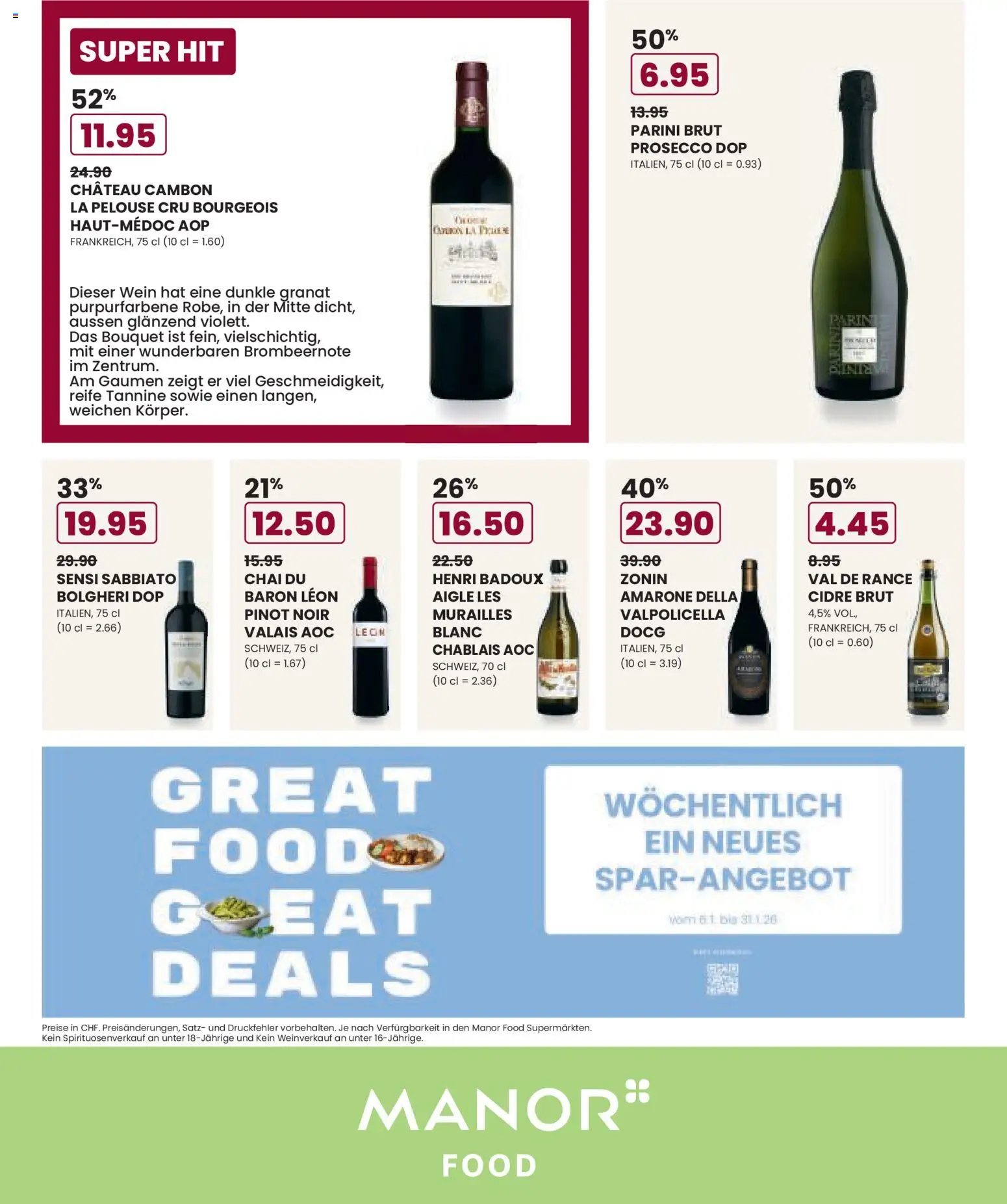 Manor Aktionen (2026-01-06 - 2026-01-12) | 8