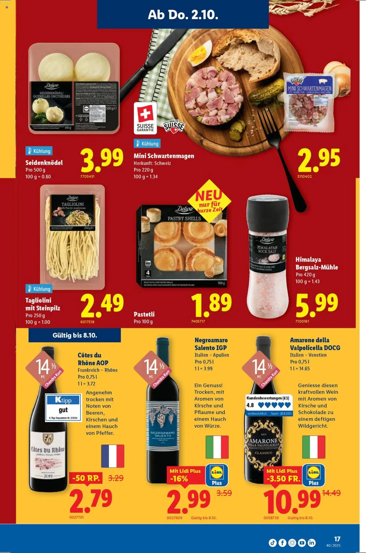 Lidl Aktionen (2025-10-02 - 2025-10-08)