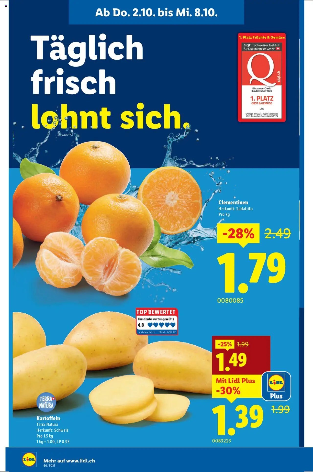 Lidl Aktionen (2025-10-02 - 2025-10-08)