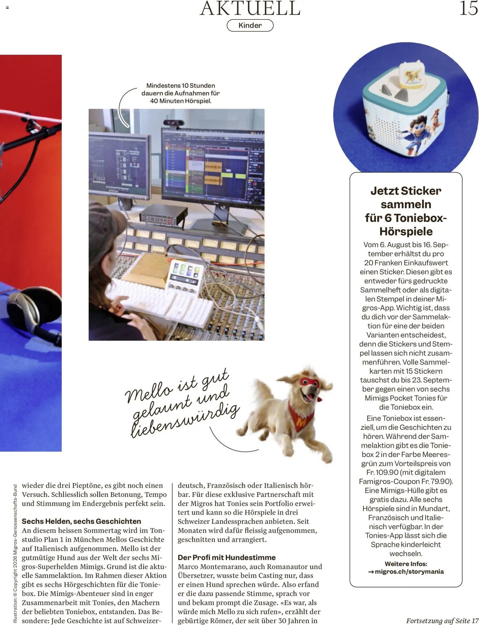 Migros aktionen Magazin