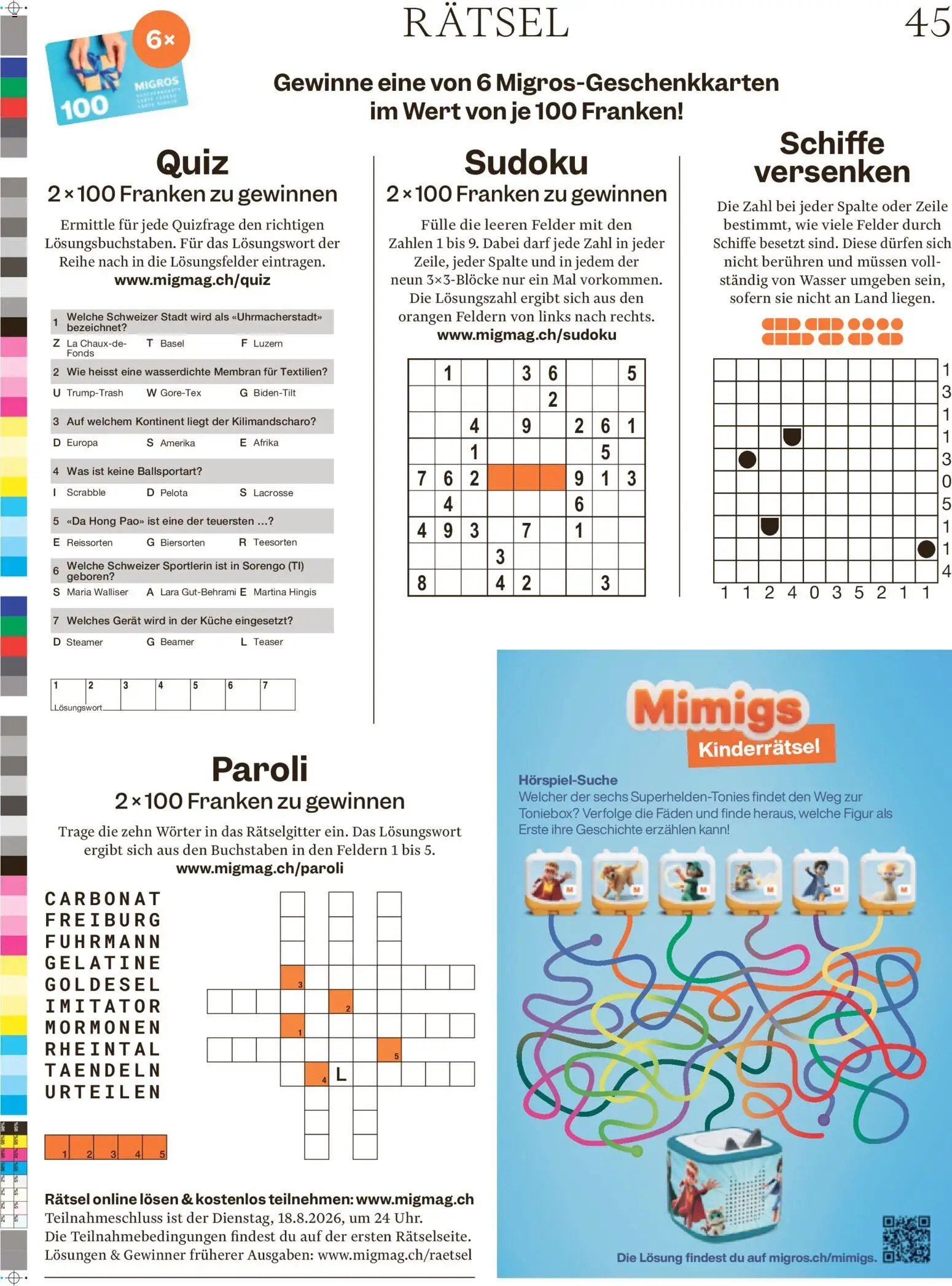 Migros aktionen Magazin