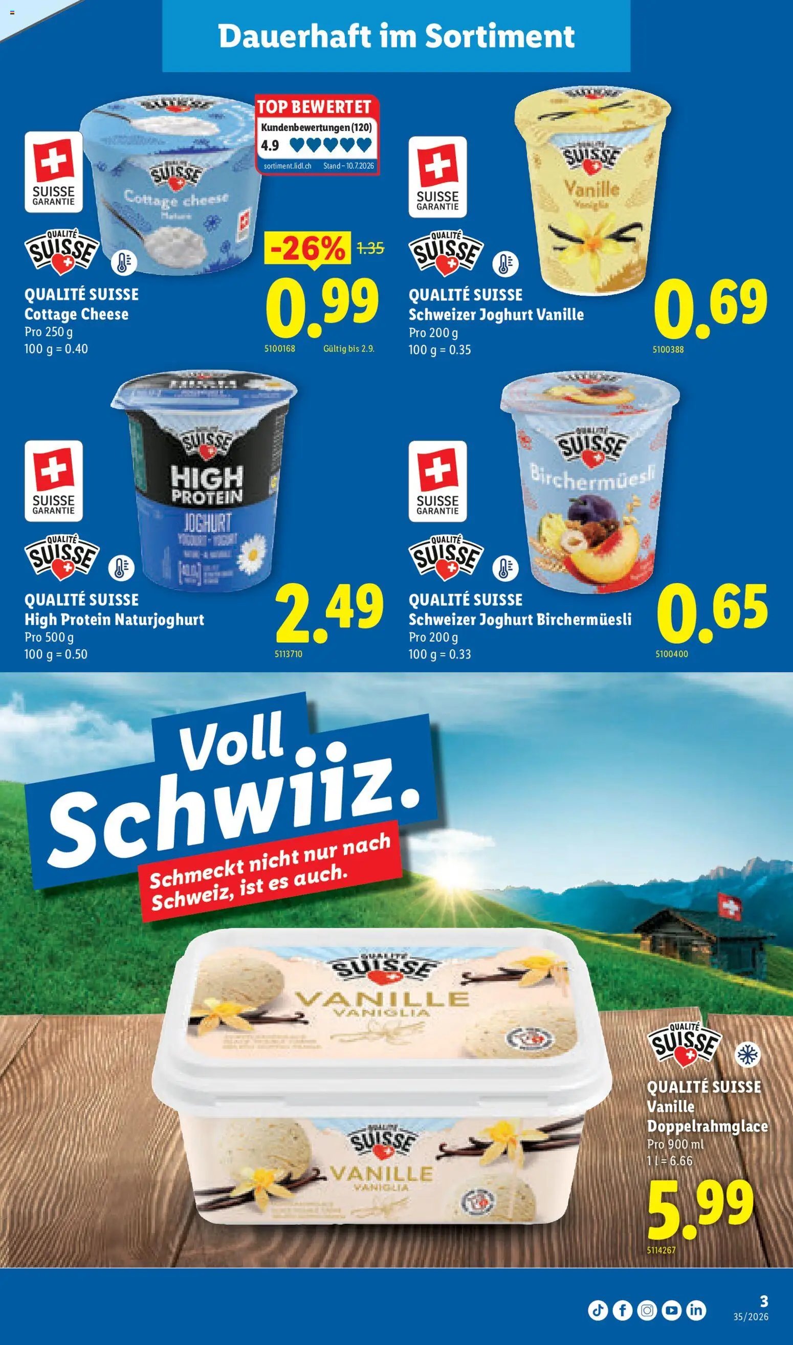 Lidl aktionen Qualité Suisse