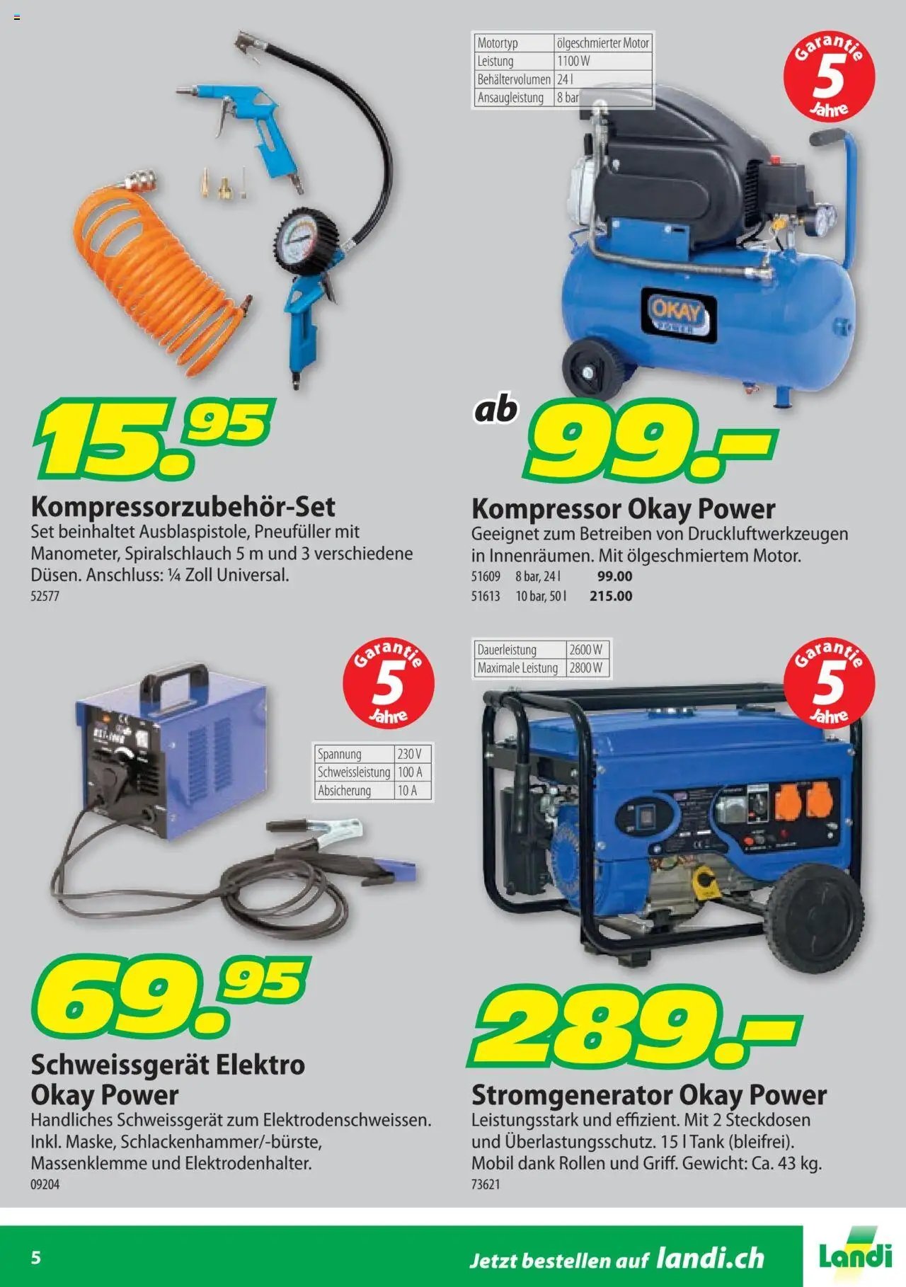 Landi Aktionen Elektrowerkzeuge Okay Power (2025-01-29 - 2025-12-31) | 5