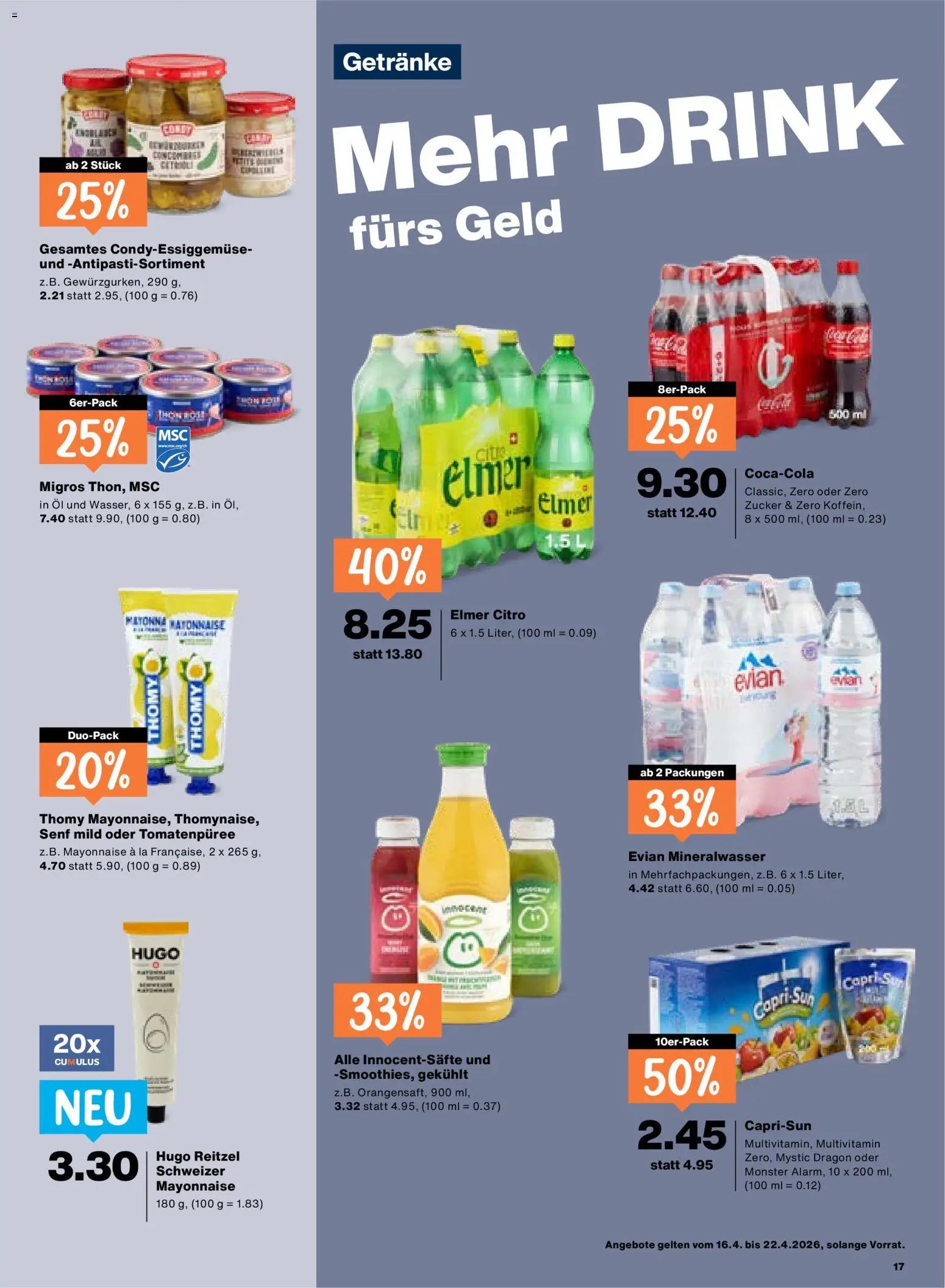 Migros aktionen (2026-04-16 - 2026-04-22)