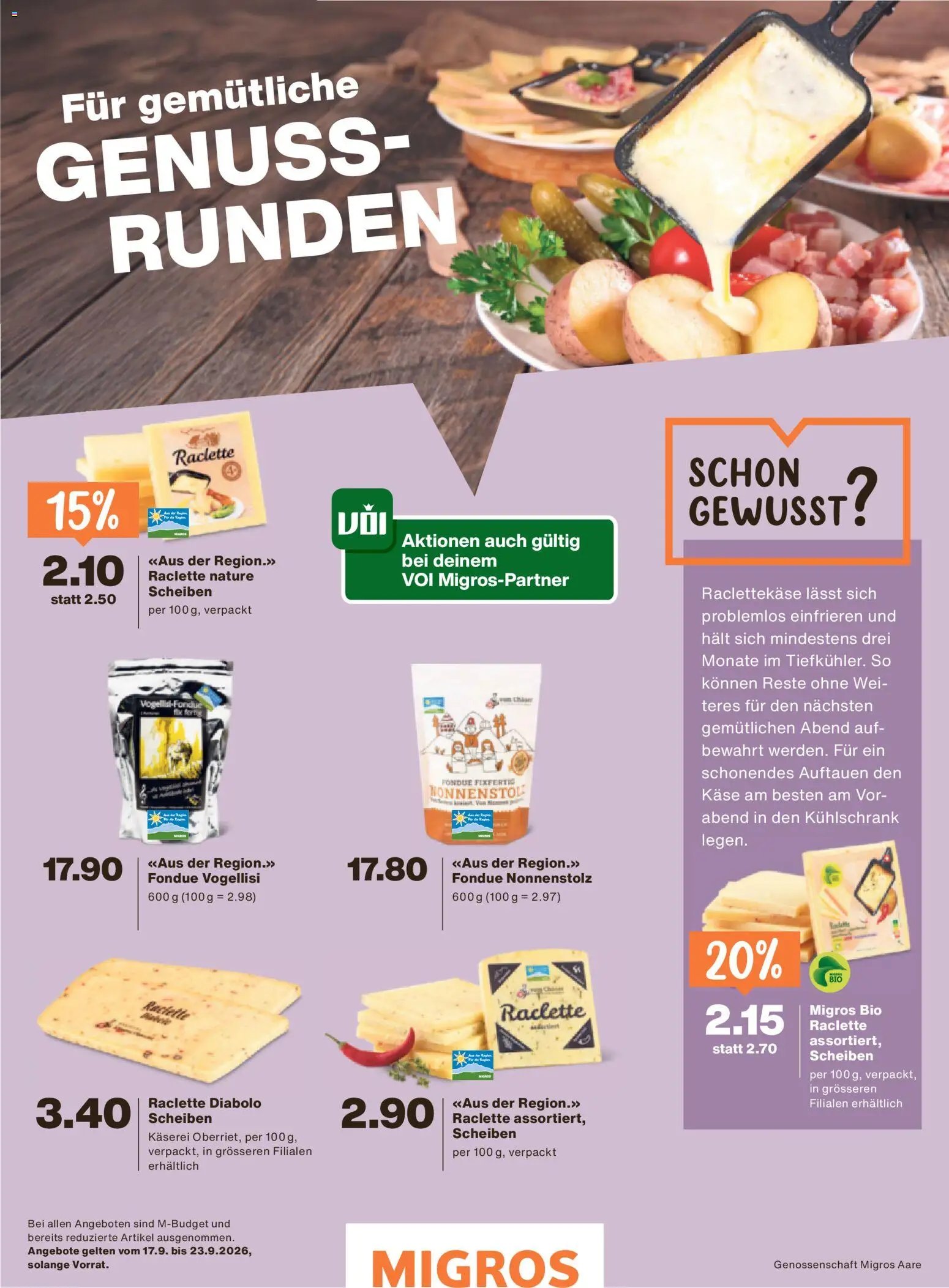 Migros aktionen Magazin