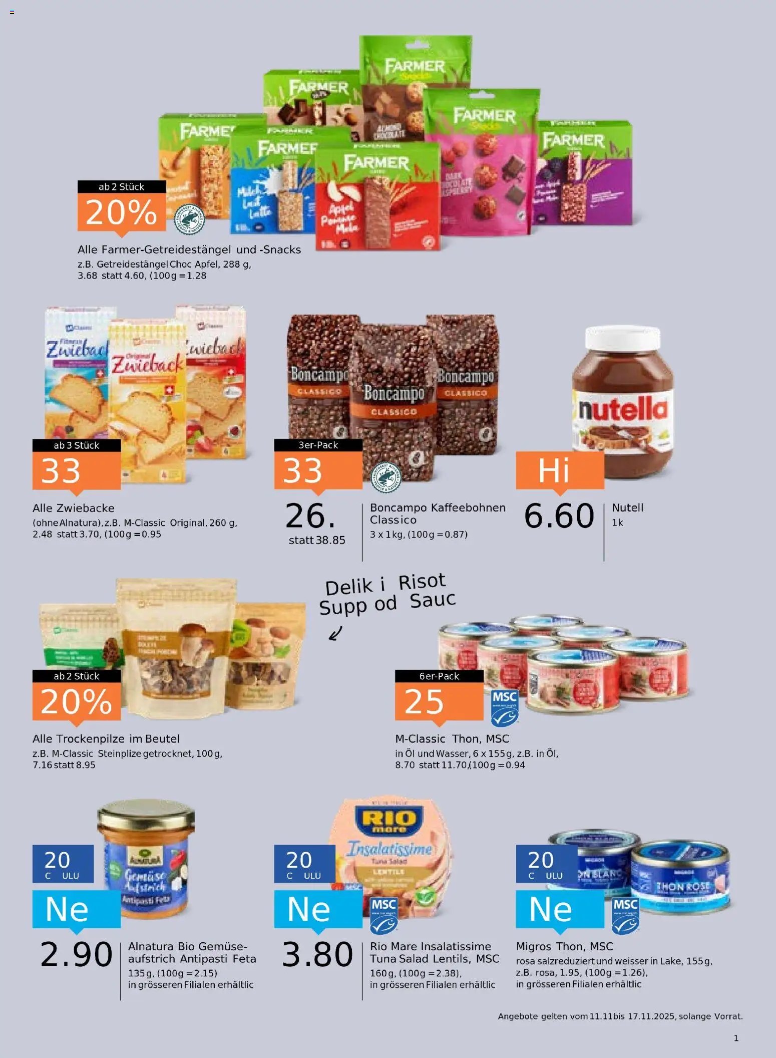 Migros Aktionen (2025-11-11 - 2025-11-17) | 17