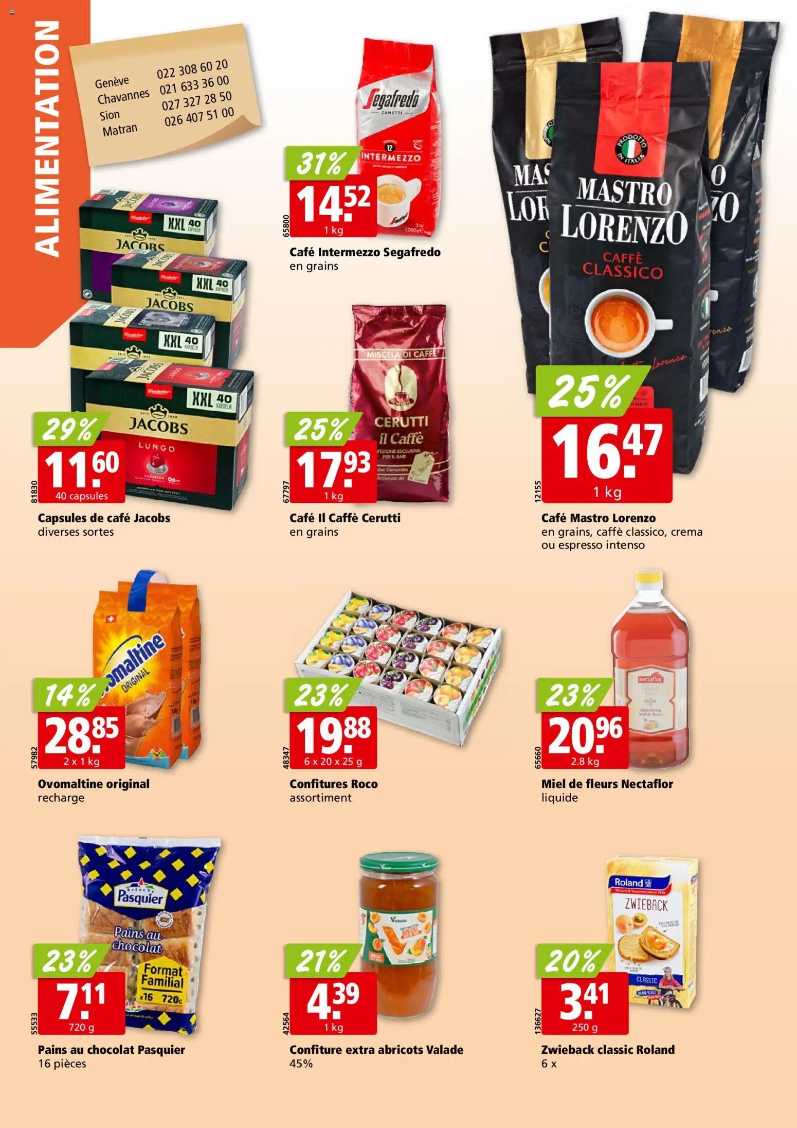 Aligro Aktionen Chavannes, Matran, Genève, Sion (2026-02-02 - 2026-02-07)