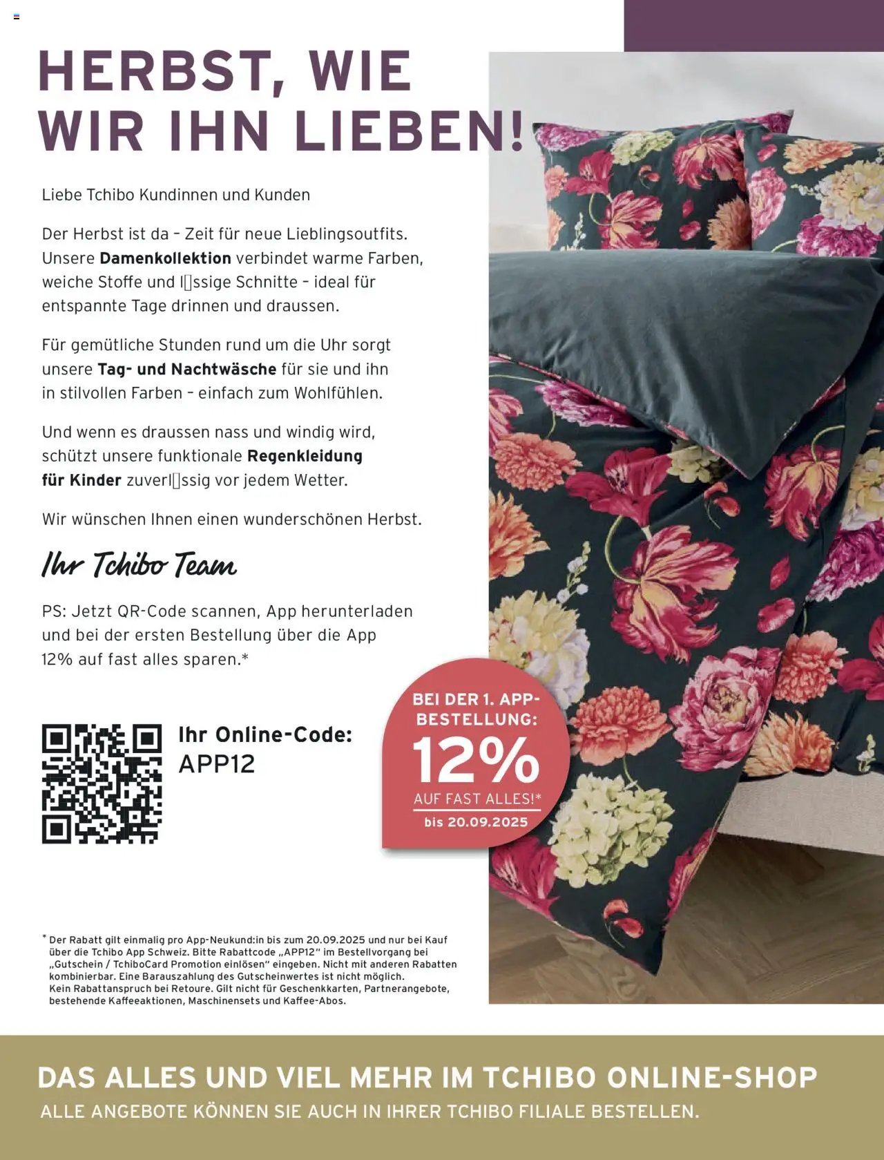 Tchibo Aktionen Herbst (2025-09-24 - 2025-12-21)
