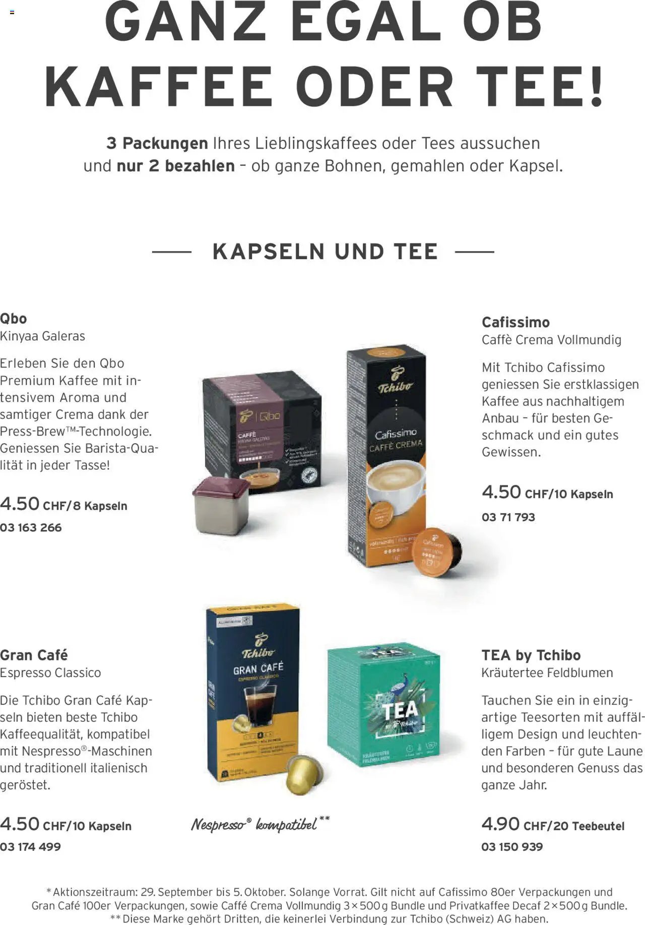 Tchibo Aktionen Herbst (2025-09-24 - 2025-12-21)