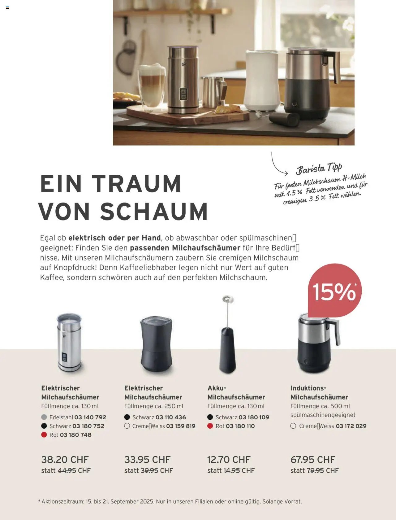 Tchibo Aktionen Herbst (2025-09-24 - 2025-12-21)