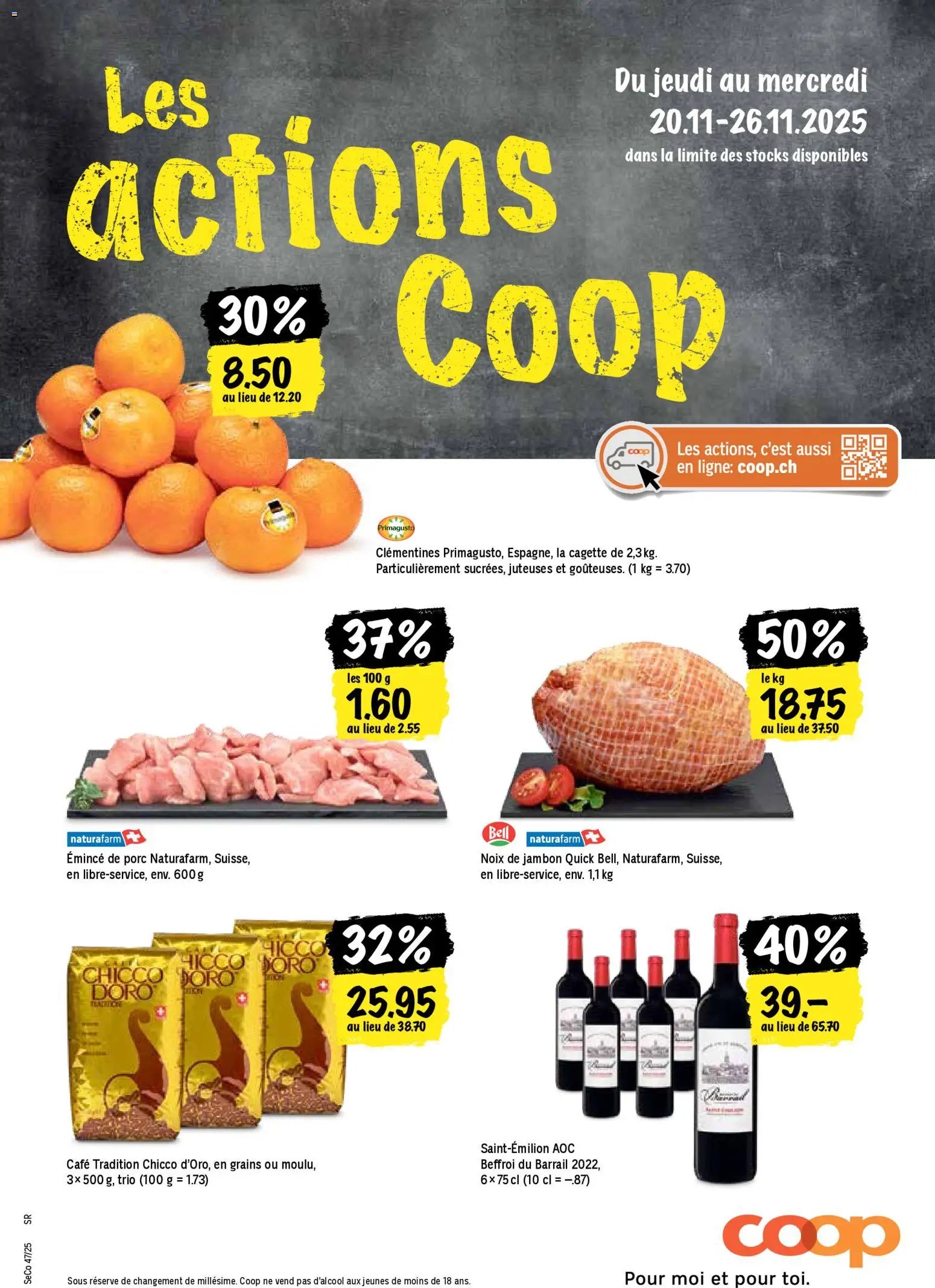 Coop - Les actions de la semaine (2025-11-20 - 2025-11-26)