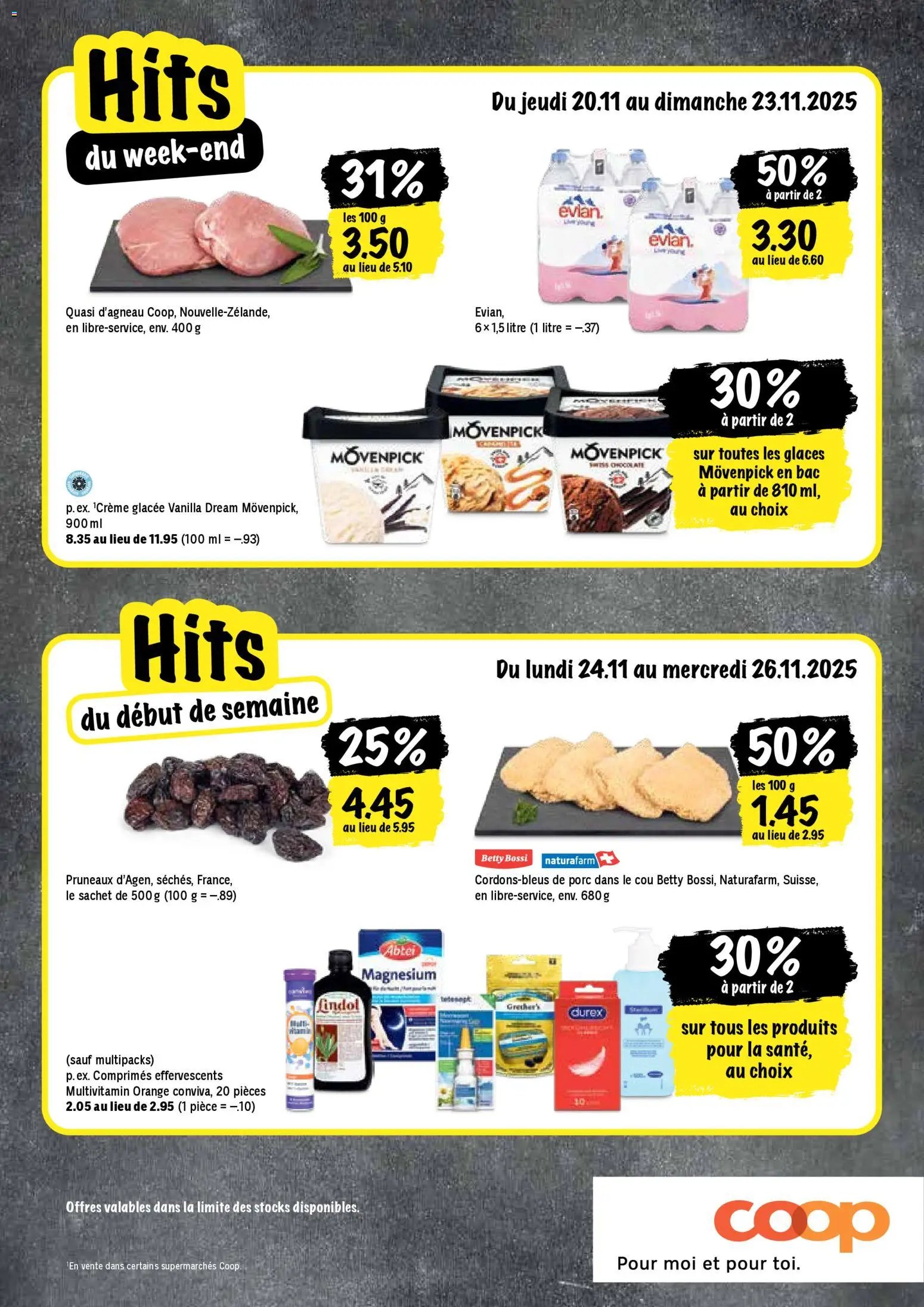 Coop - Les actions de la semaine (2025-11-20 - 2025-11-26)