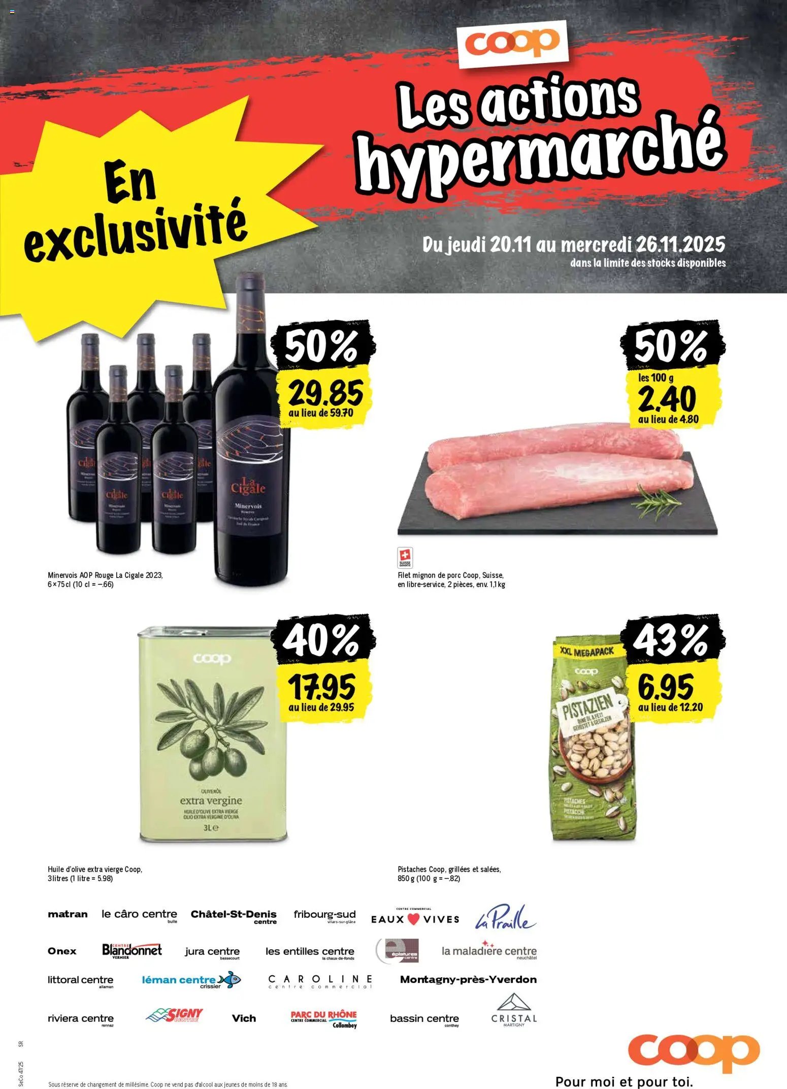 Coop - Les actions de la semaine (2025-11-20 - 2025-11-26)