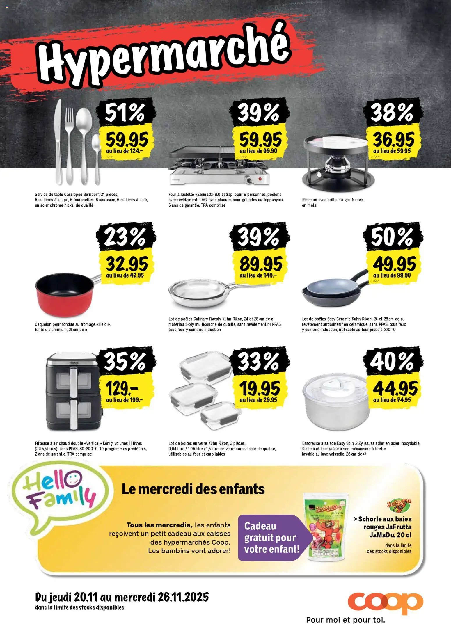 Coop - Les actions de la semaine (2025-11-20 - 2025-11-26)