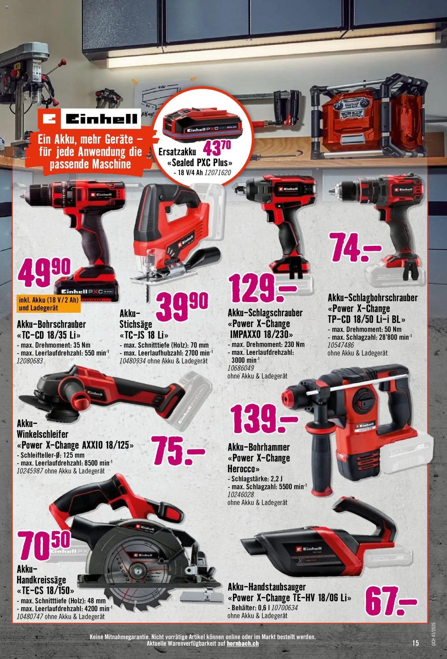 Hornbach aktionen