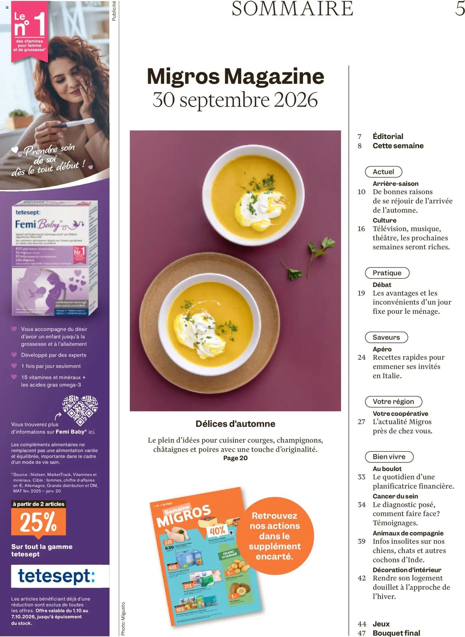 Migros aktionen Magazin FR