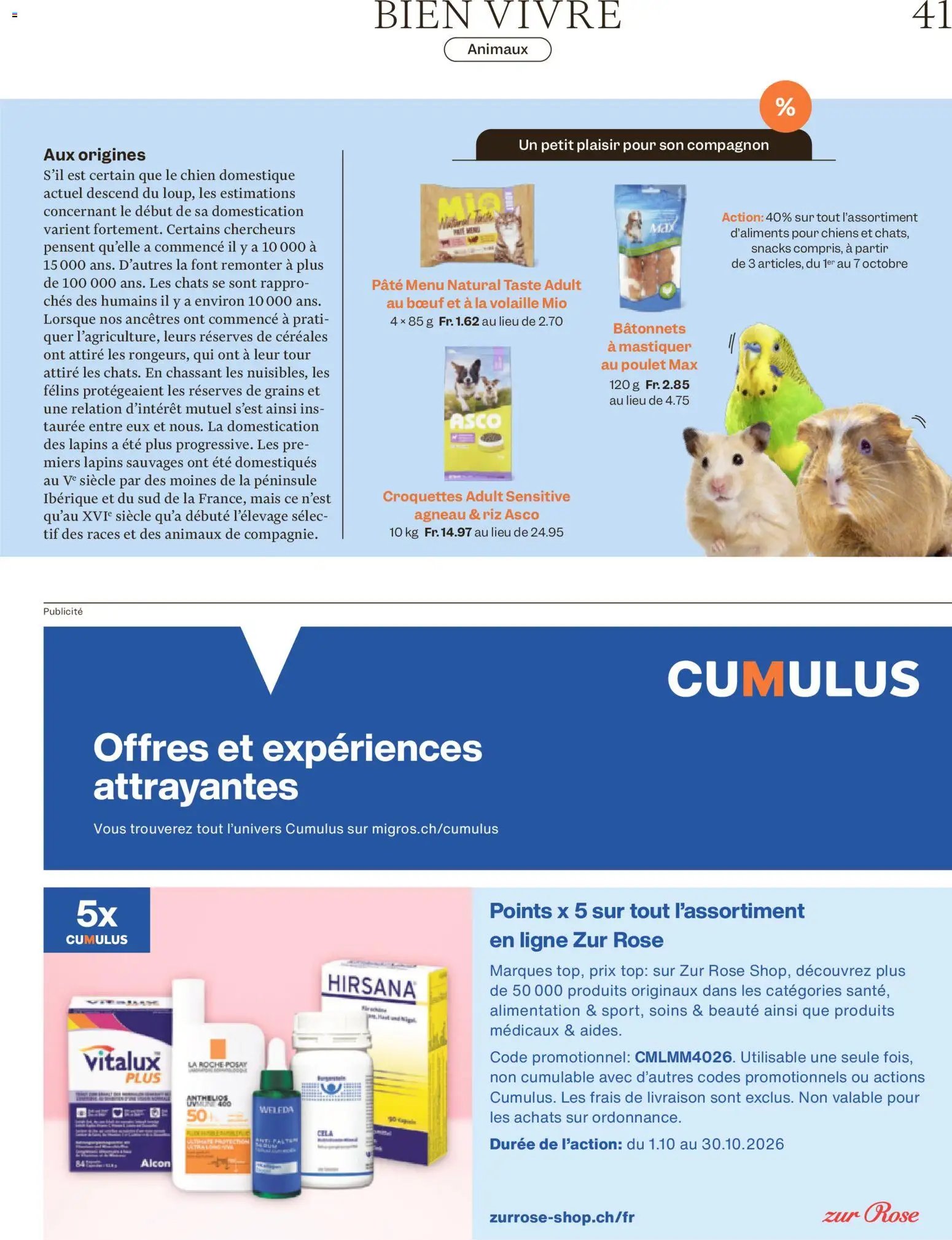 Migros aktionen Magazin FR