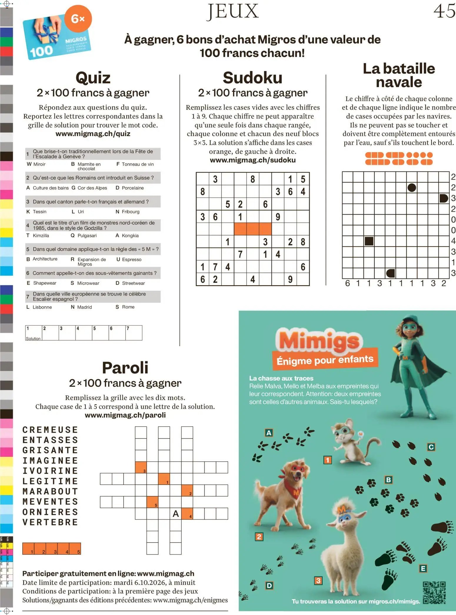 Migros aktionen Magazin FR