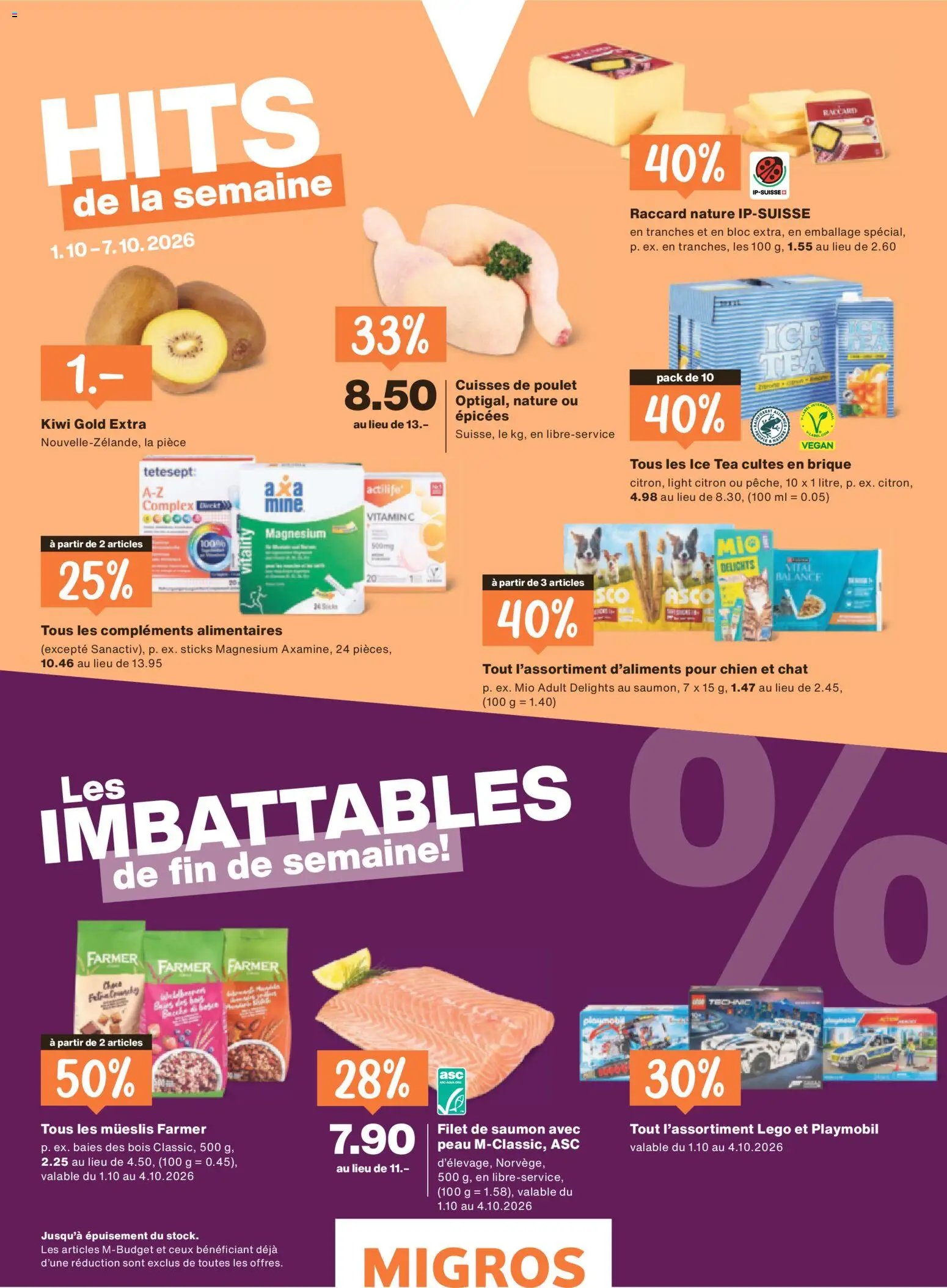 Migros aktionen Magazin FR