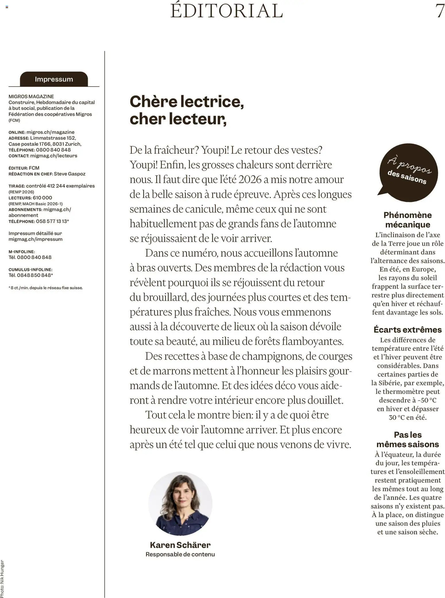 Migros aktionen Magazin FR