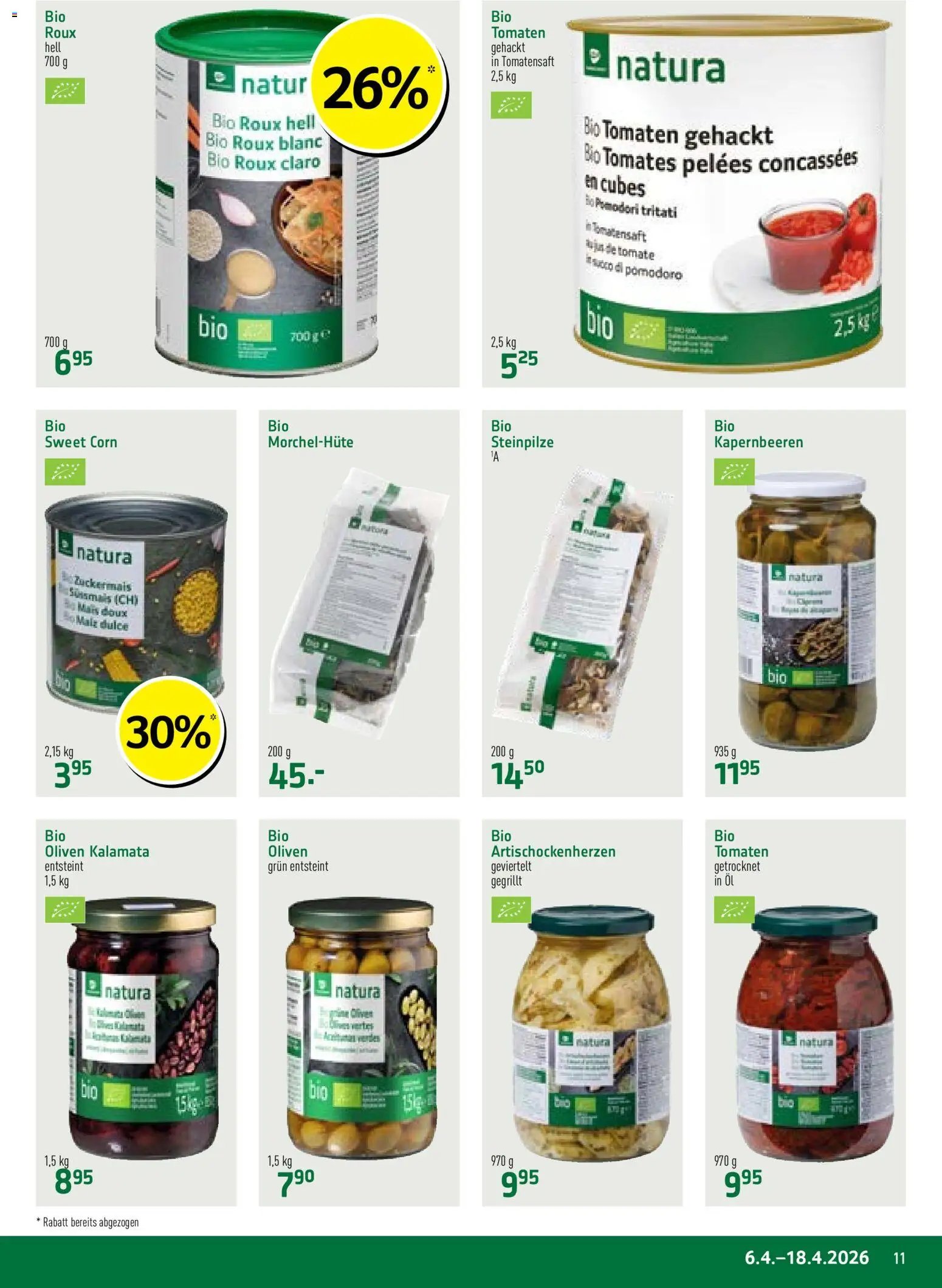Prodega aktionen Natura (2026-04-06 - 2026-04-18)