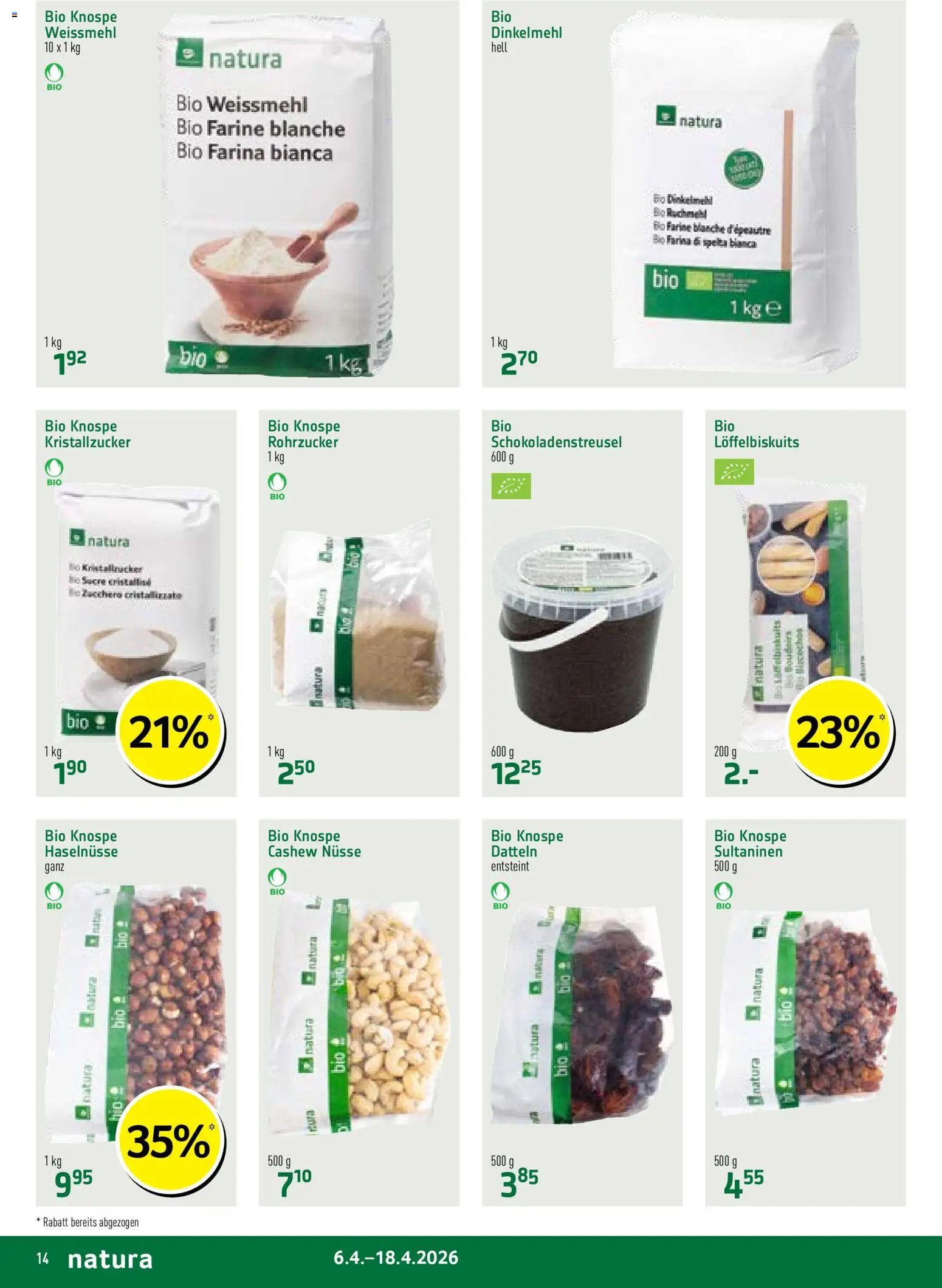 Prodega aktionen Natura (2026-04-06 - 2026-04-18)