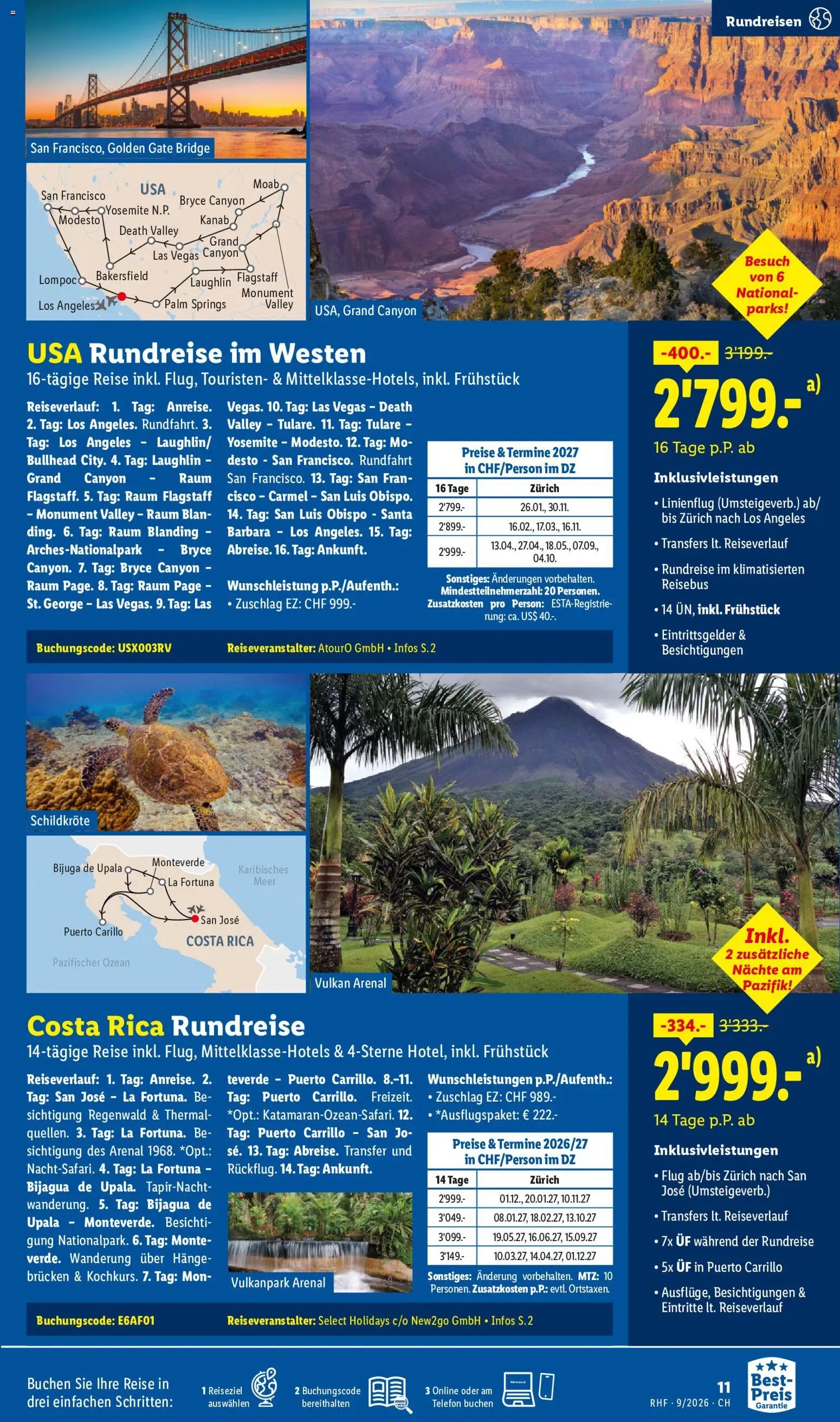 Lidl aktionen Reise-Highlights