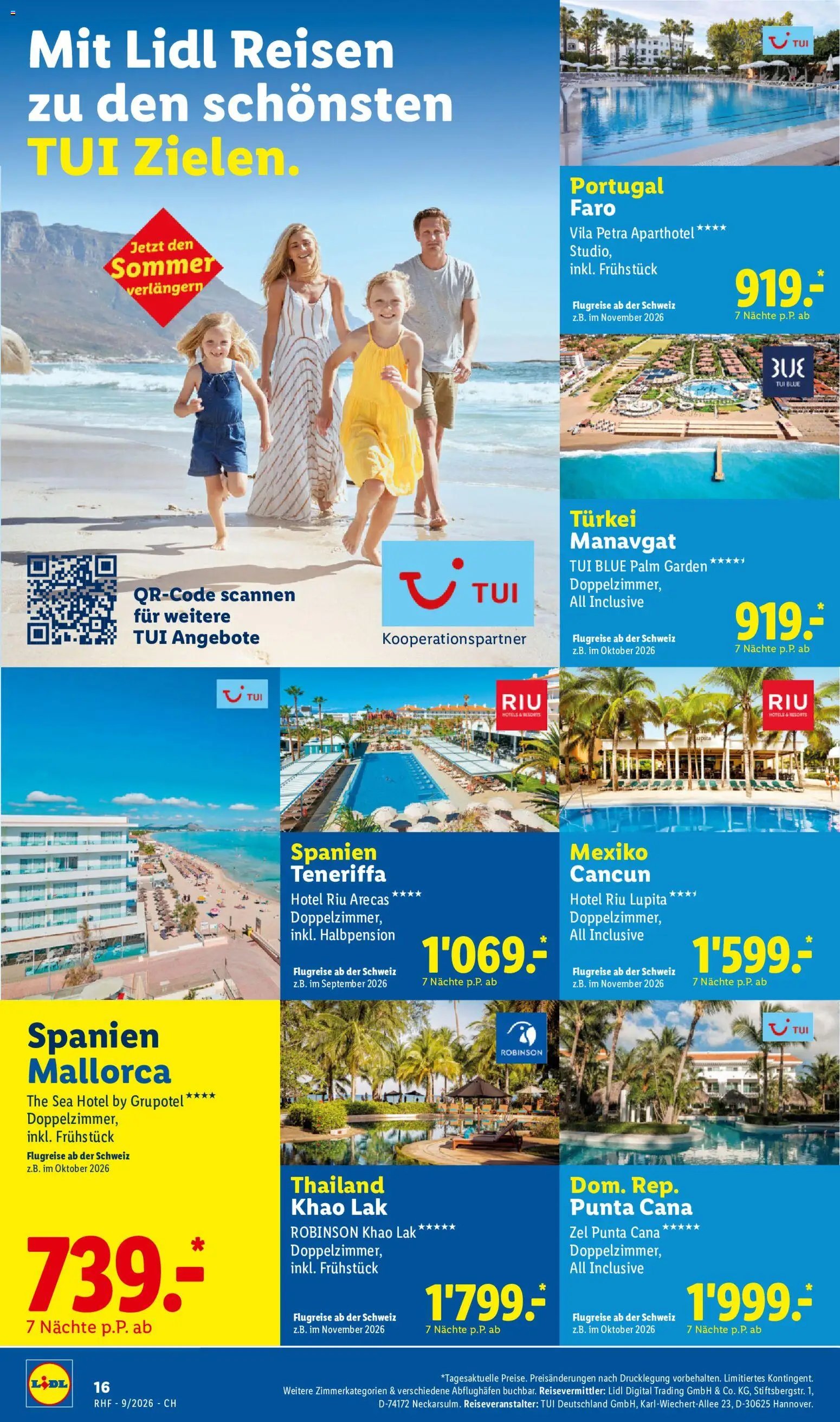 Lidl aktionen Reise-Highlights