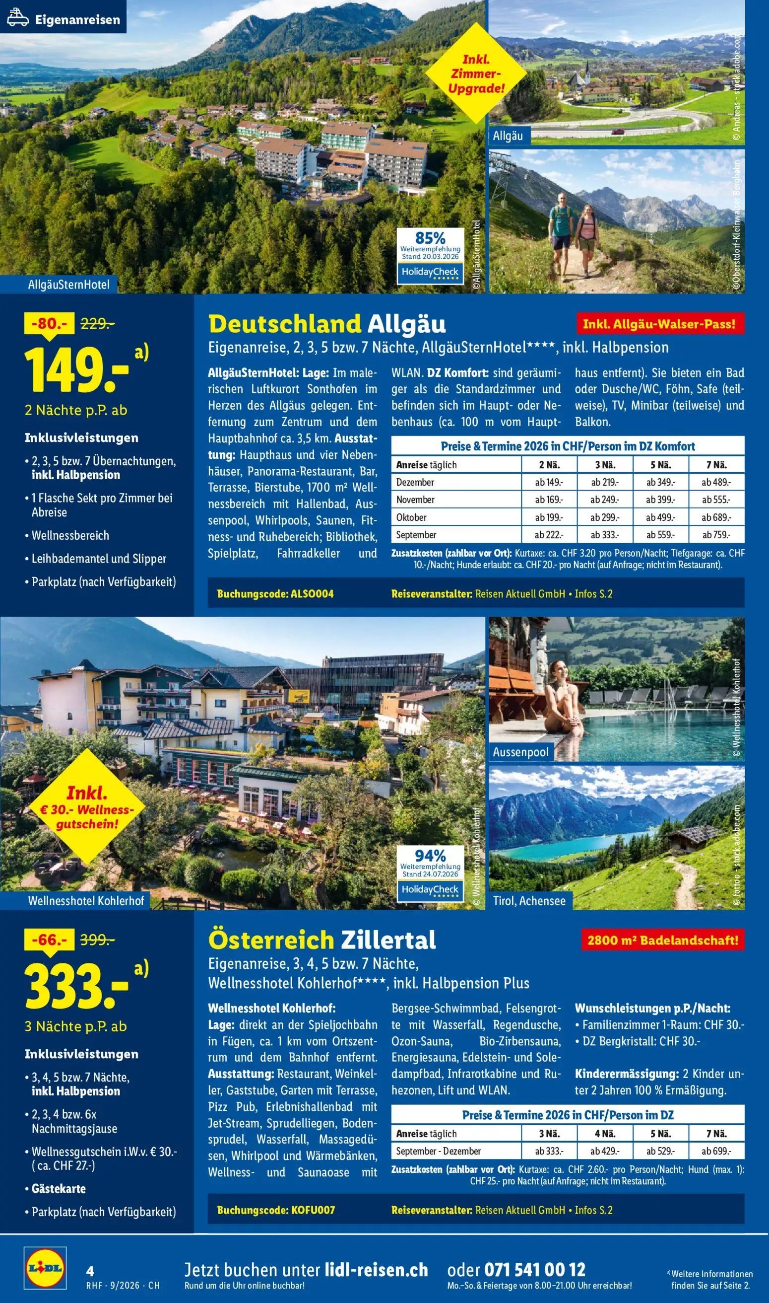Lidl aktionen Reise-Highlights