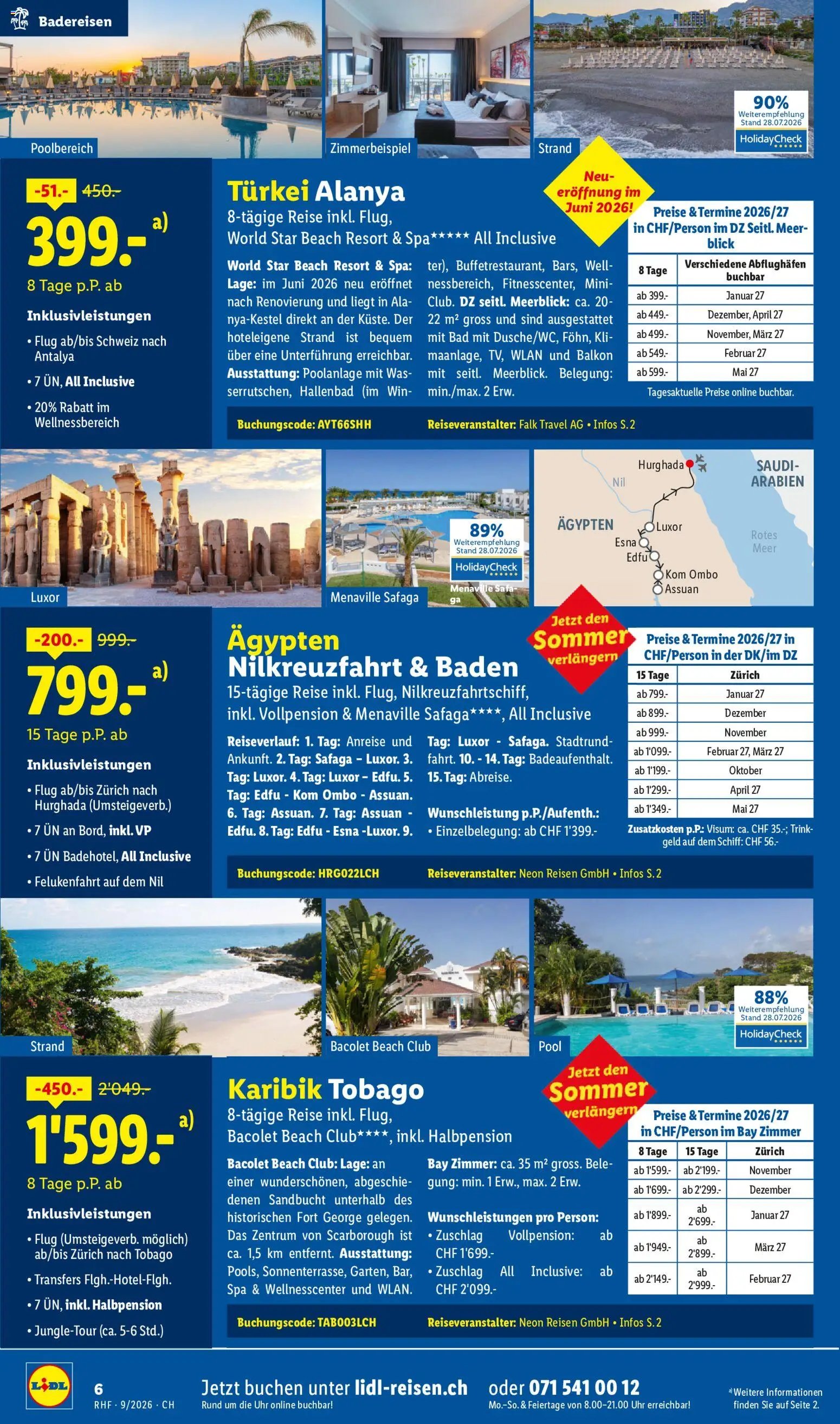 Lidl aktionen Reise-Highlights