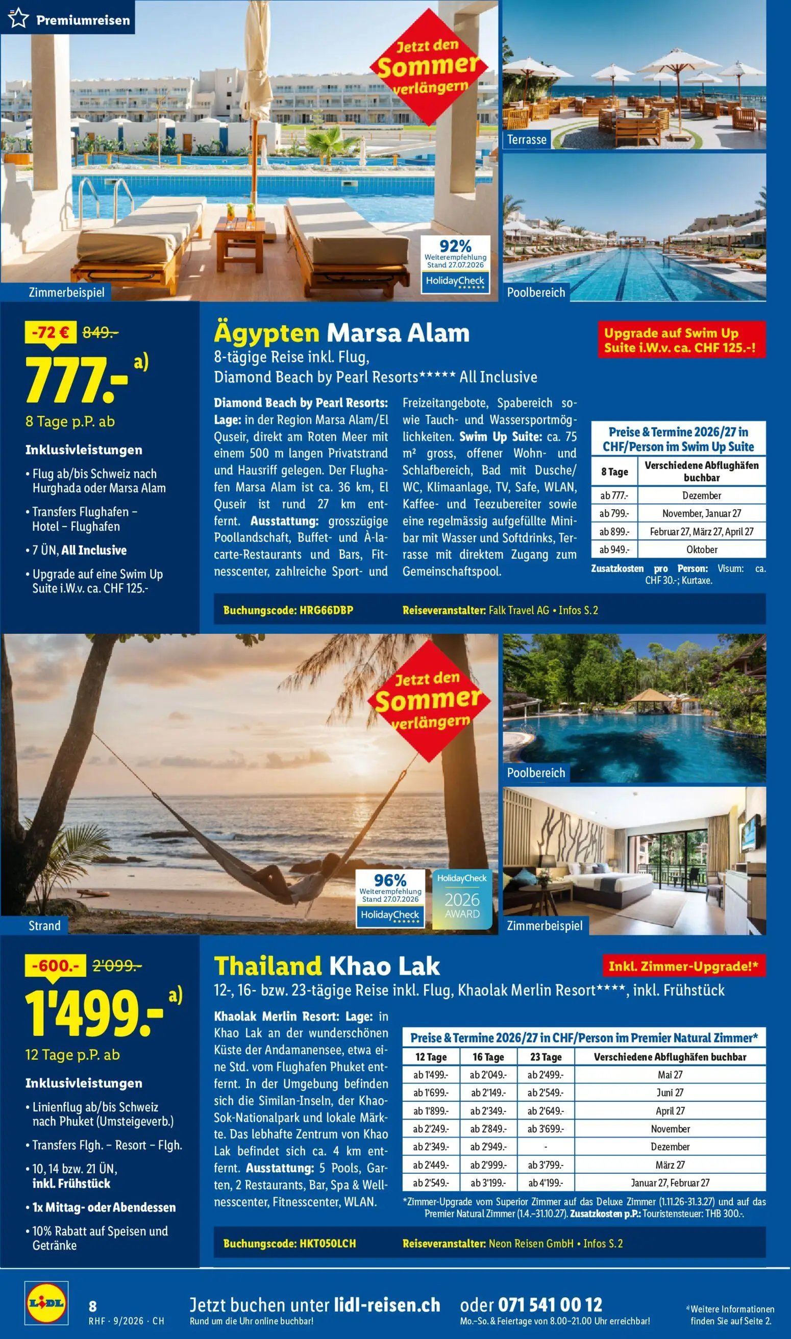 Lidl aktionen Reise-Highlights