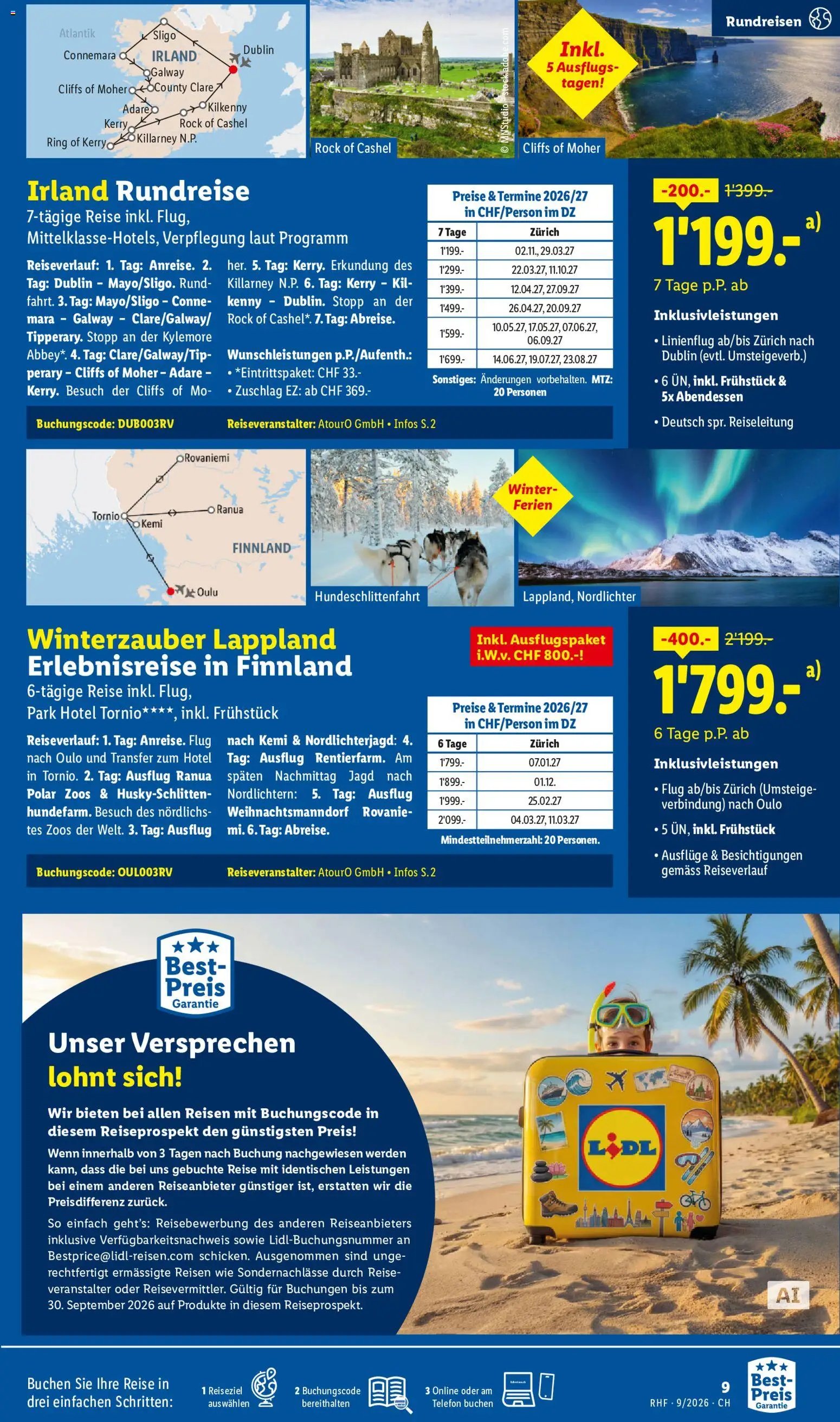 Lidl aktionen Reise-Highlights