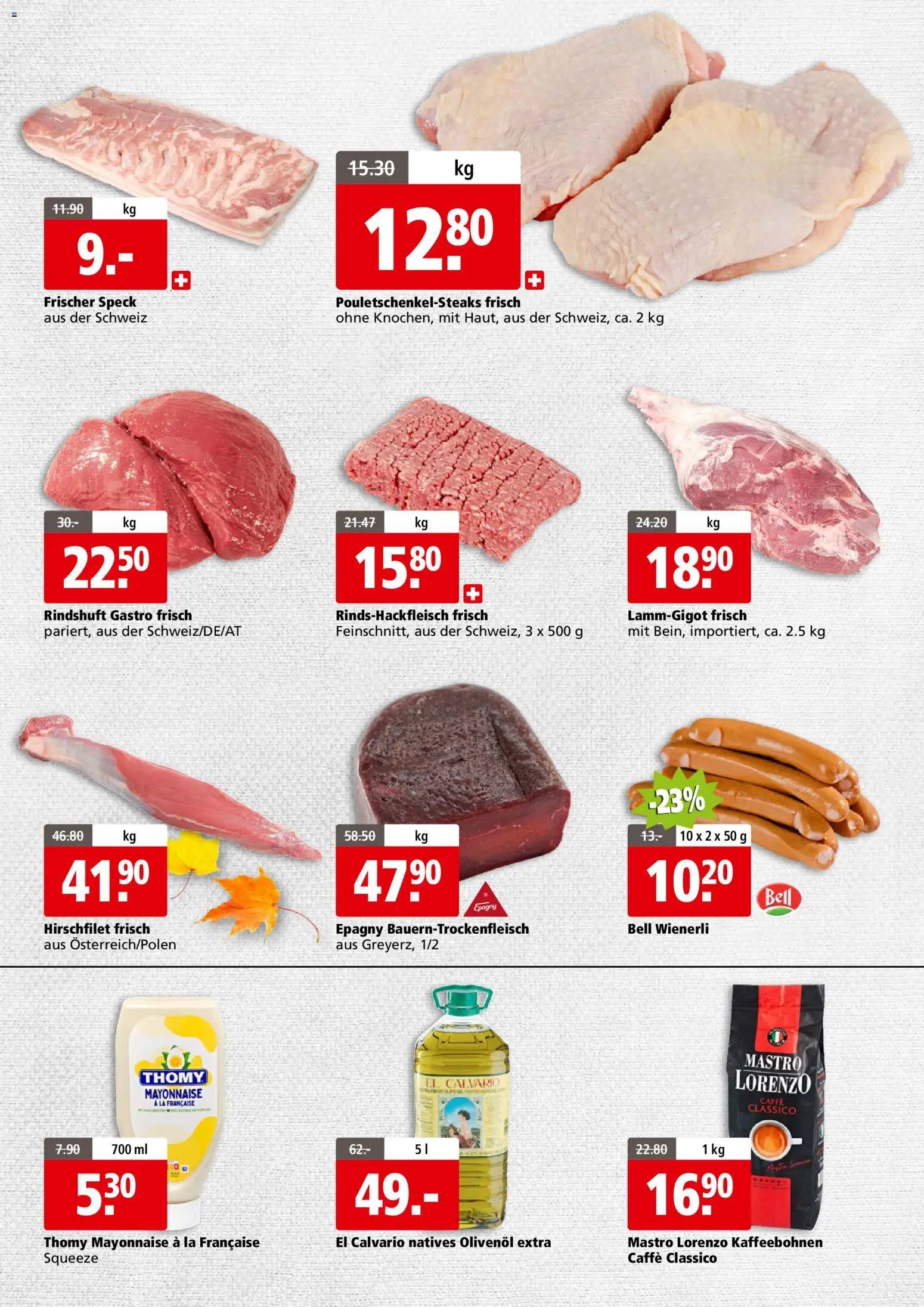 Aligro Aktionen Business Chavannes, Matran, Genf, Sitten (2025-11-03 - 2025-11-08)