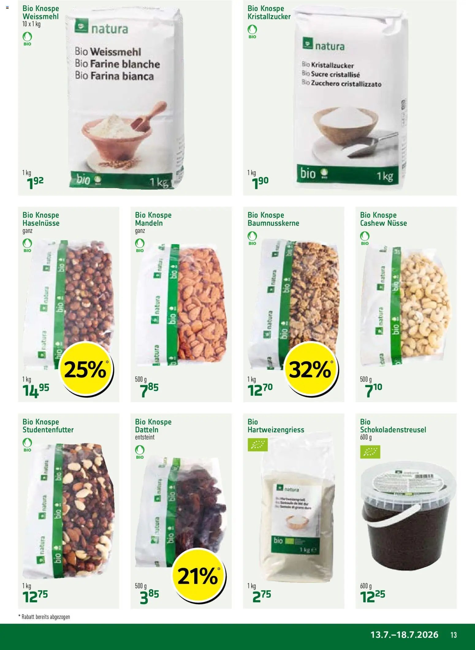 Prodega aktionen Natura